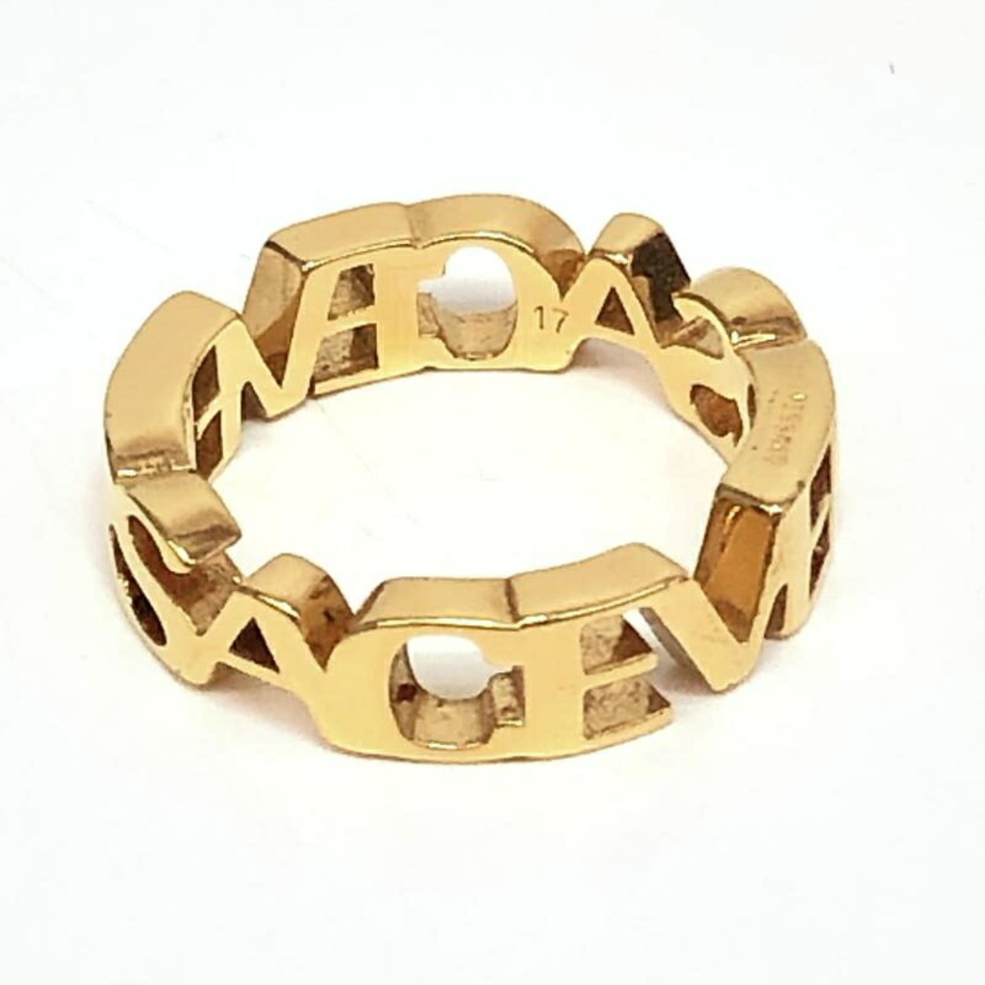 Versace Gold Band Ring (Pre-Owned)