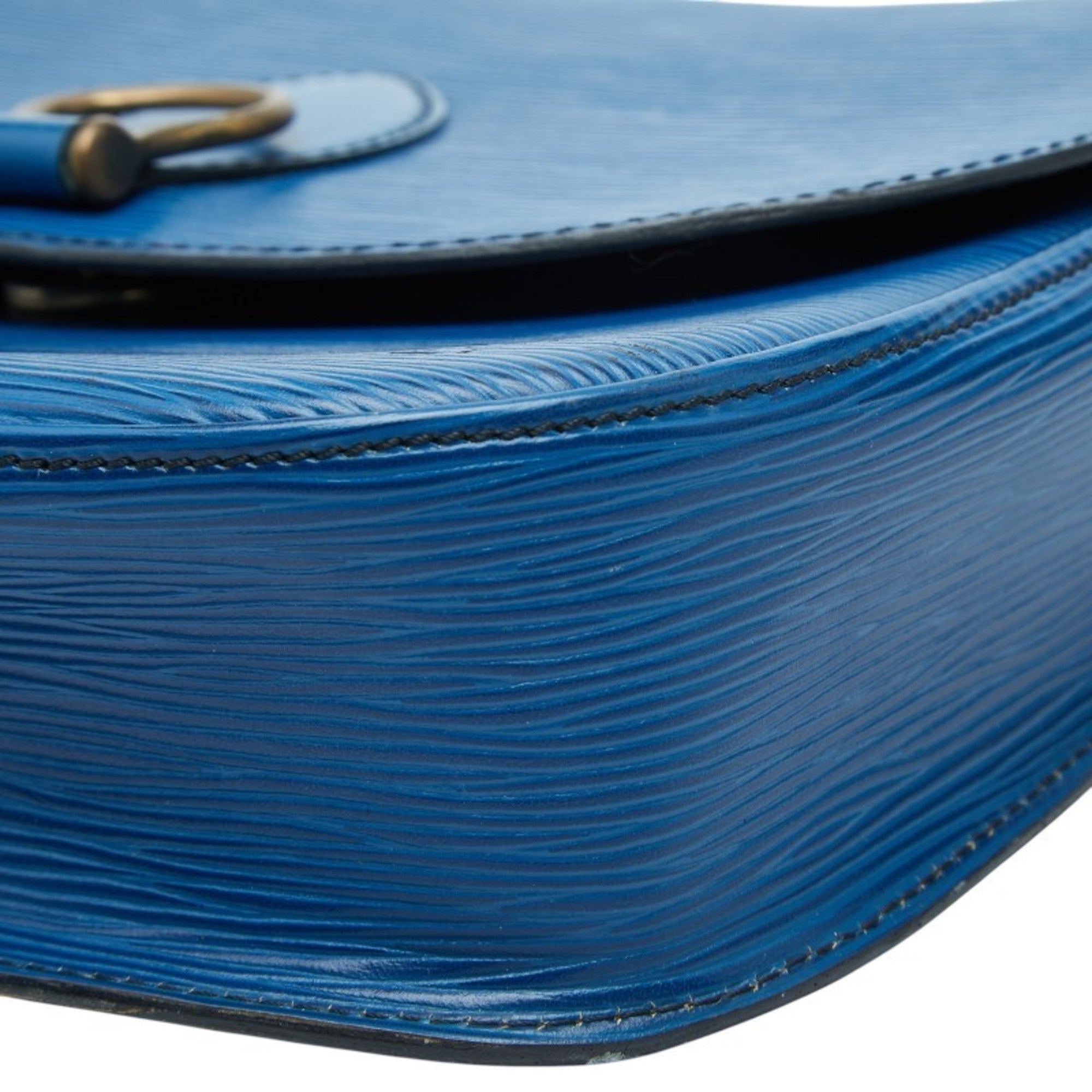 Louis Vuitton Toledo Blue Leather Shoulder Bag (Pre-Owned)