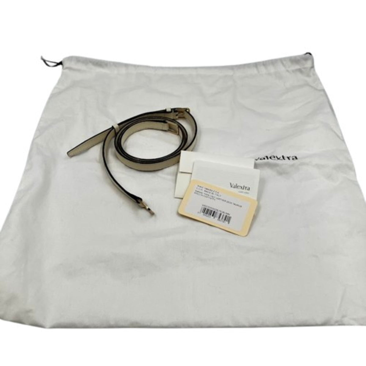 Valextra White Leather Handbag Shoulder Bag (Pre-Owned)