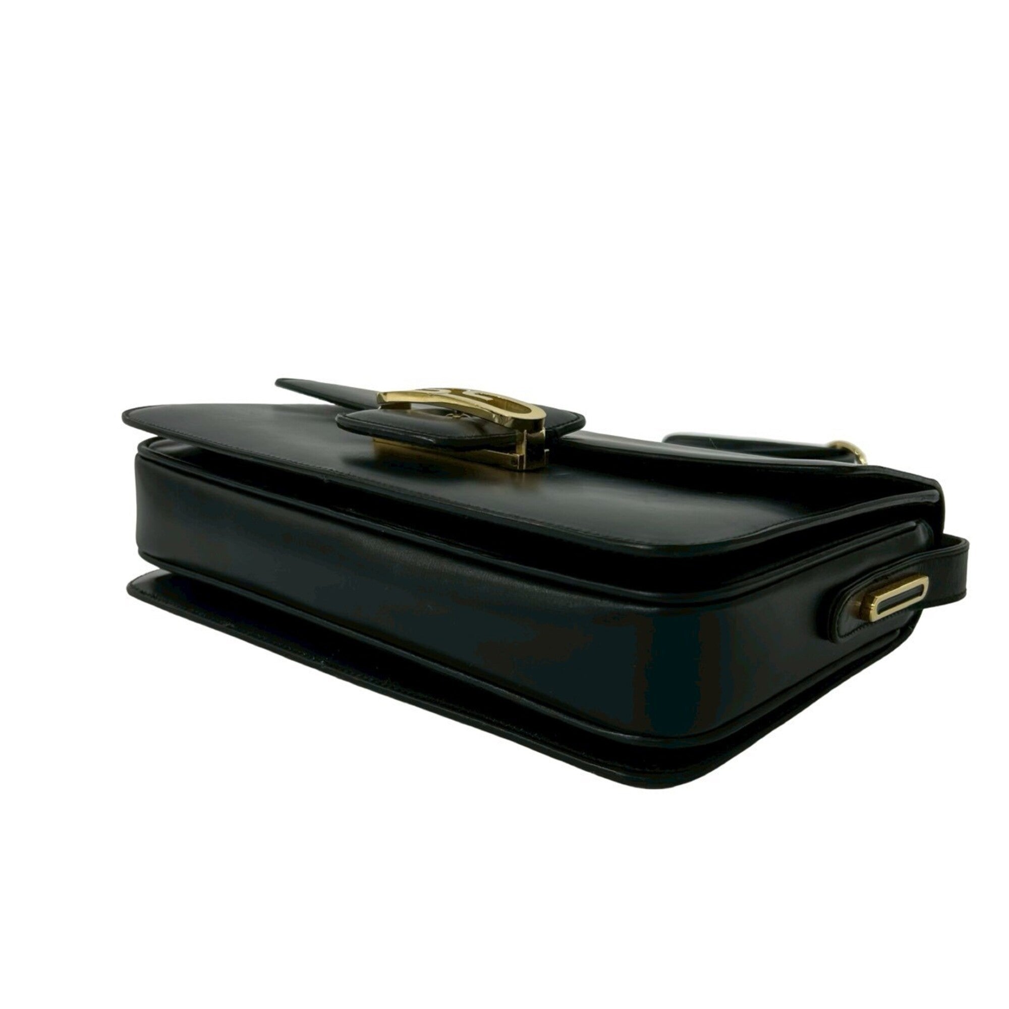 Gucci Black Leather Pochette Shoulder Bag (Pre-Owned)