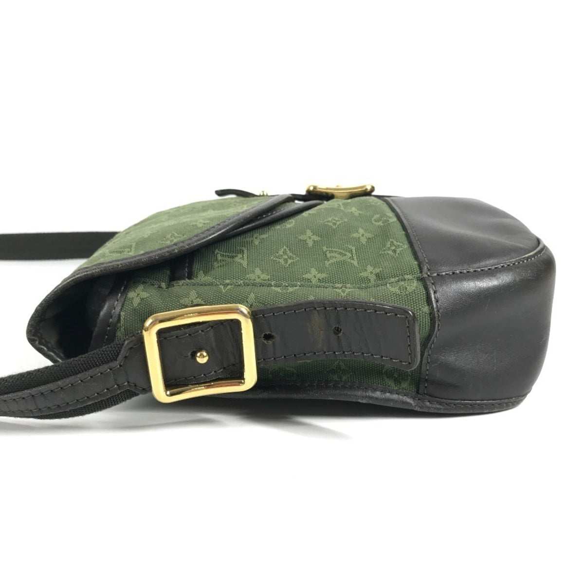 Louis Vuitton Khaki Monogram Mini Canvas Pochette Shoulder Bag (Pre-Owned)