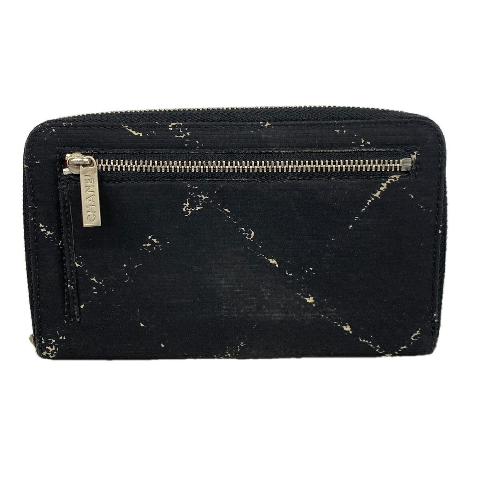 Chanel Black Nylon Wallet (Bi-Fold) (Pre-Owned)