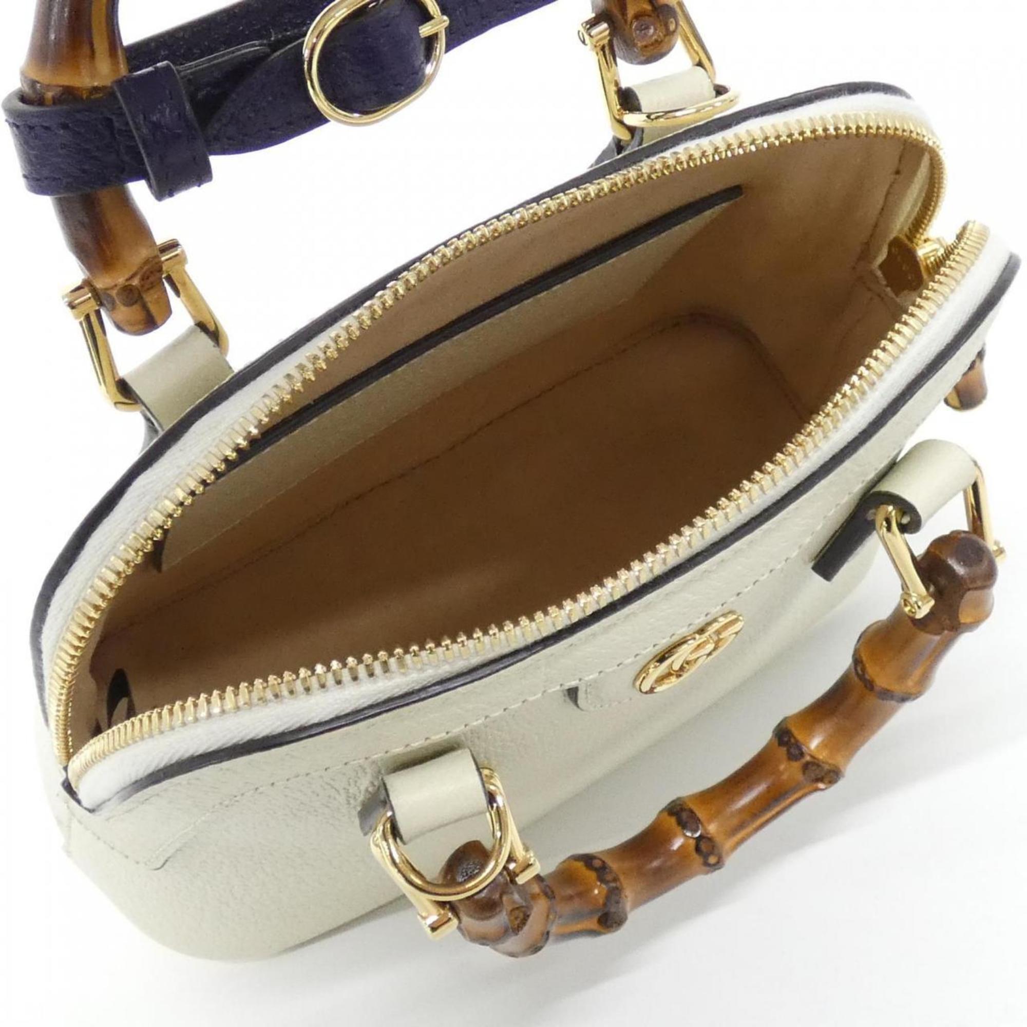 Gucci White Leather Handbag (Pre-Owned)