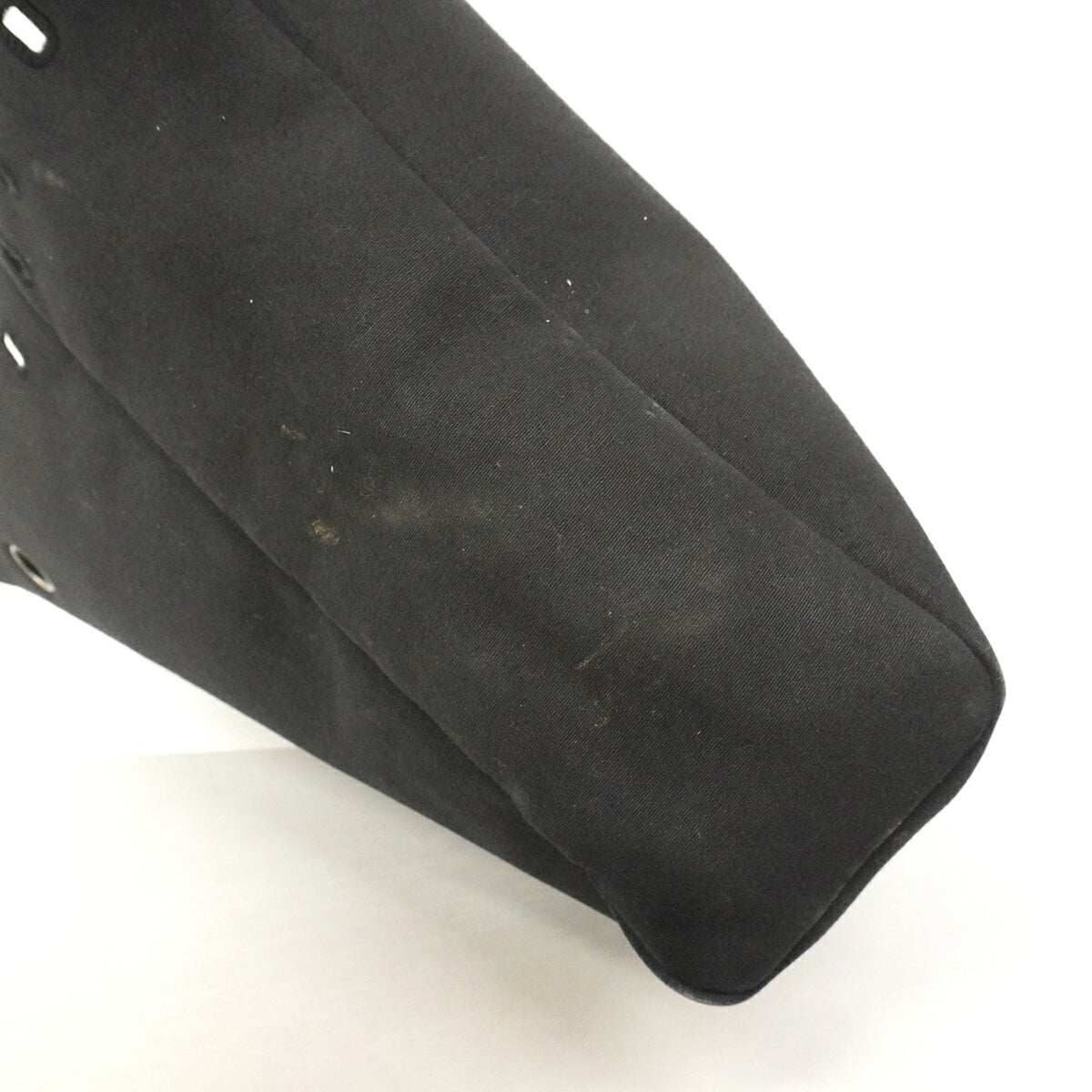 Hermes Black Toile Officier Handbag (Pre-Owned)