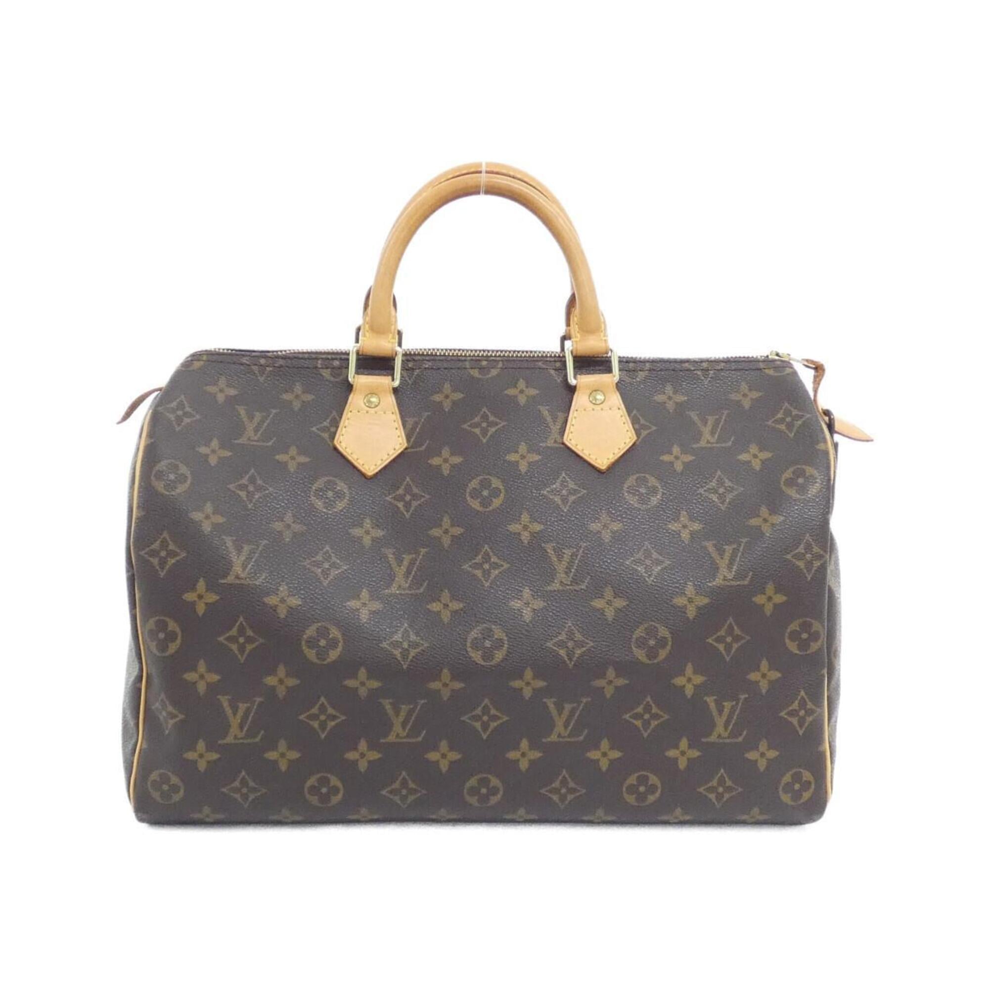 Louis Vuitton Marron Coated Canvas Boston Bag (Pre-Owned)
