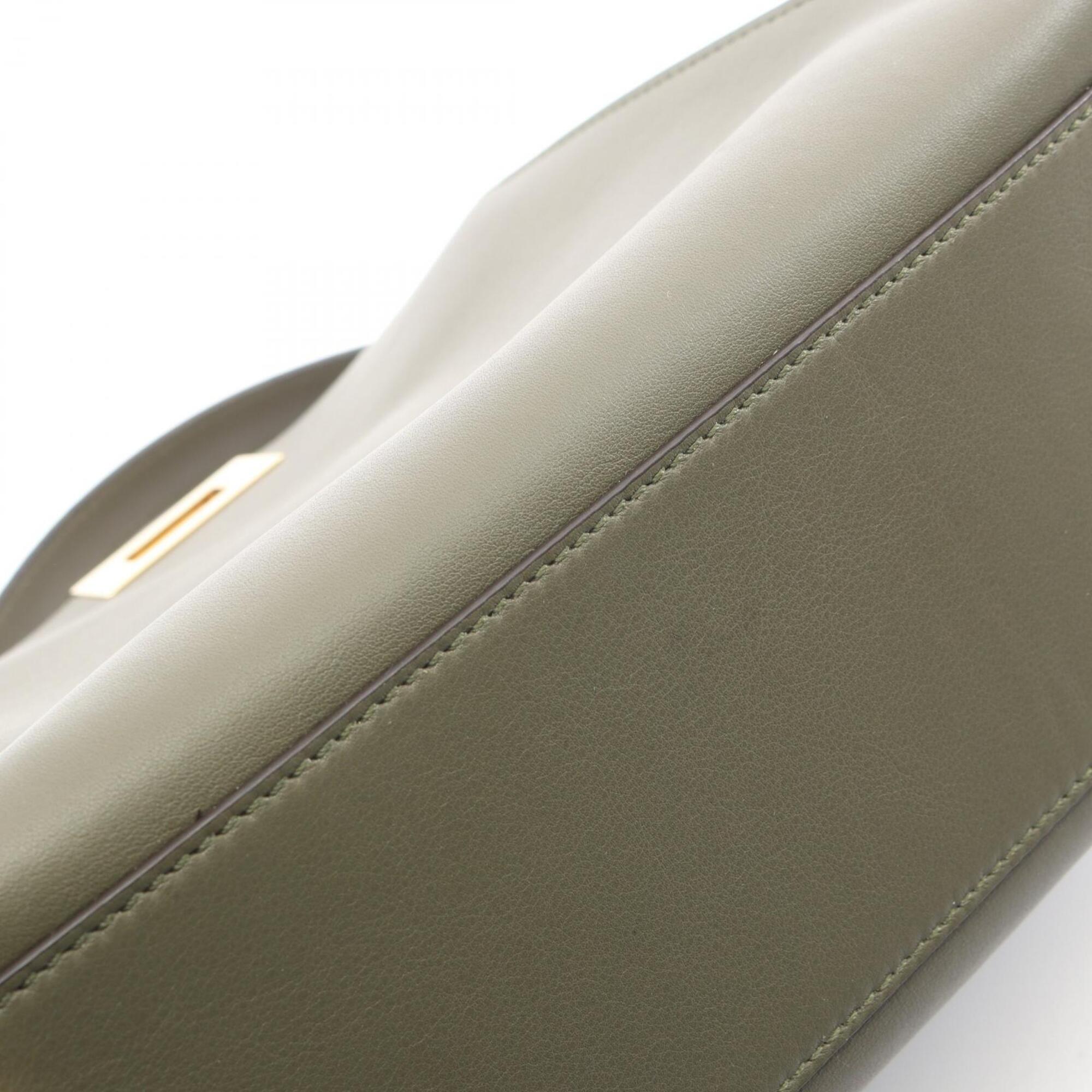 Fendi Khaki Leather Handbag (Pre-Owned)