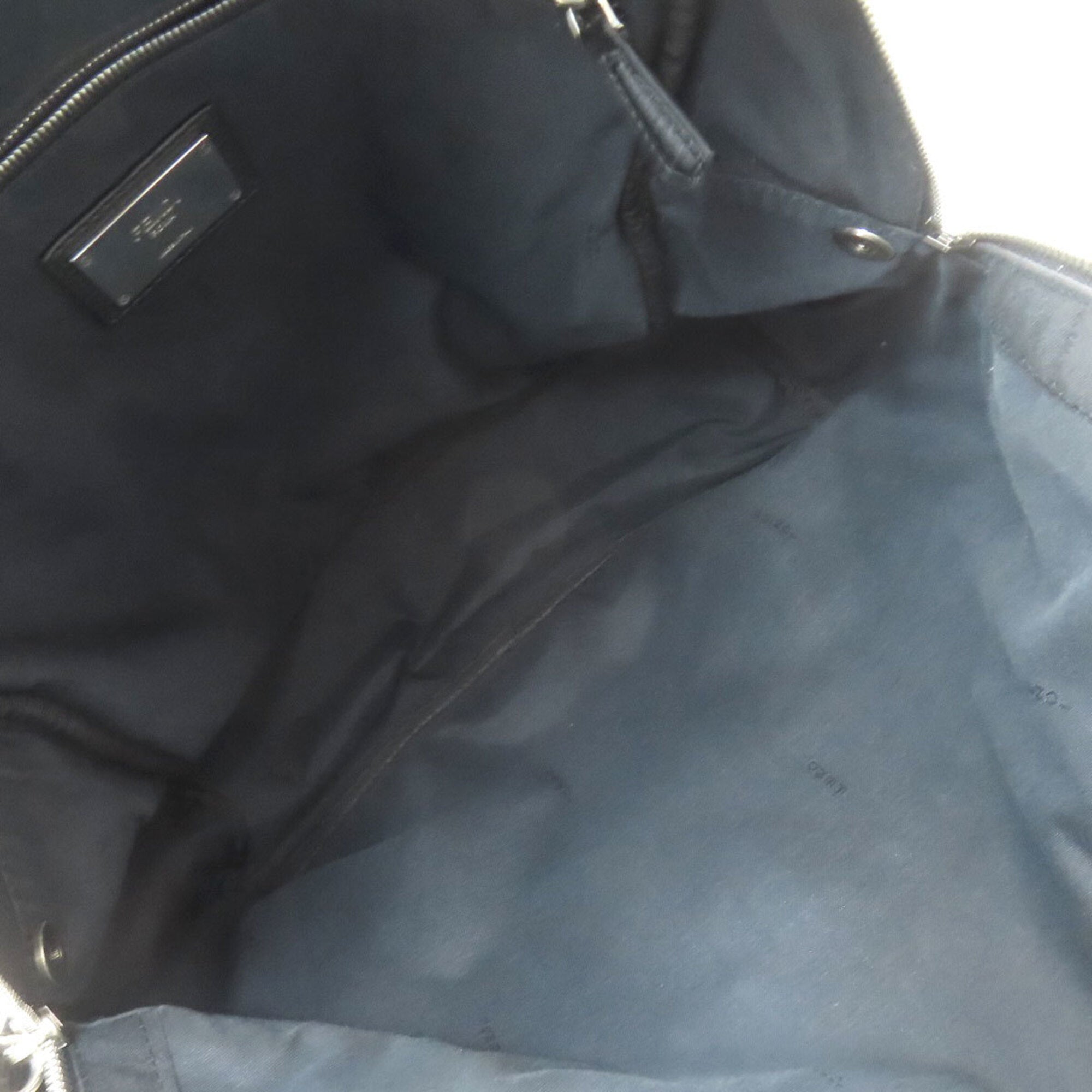 Fendi Black Leather Backpack (Pre-Owned)