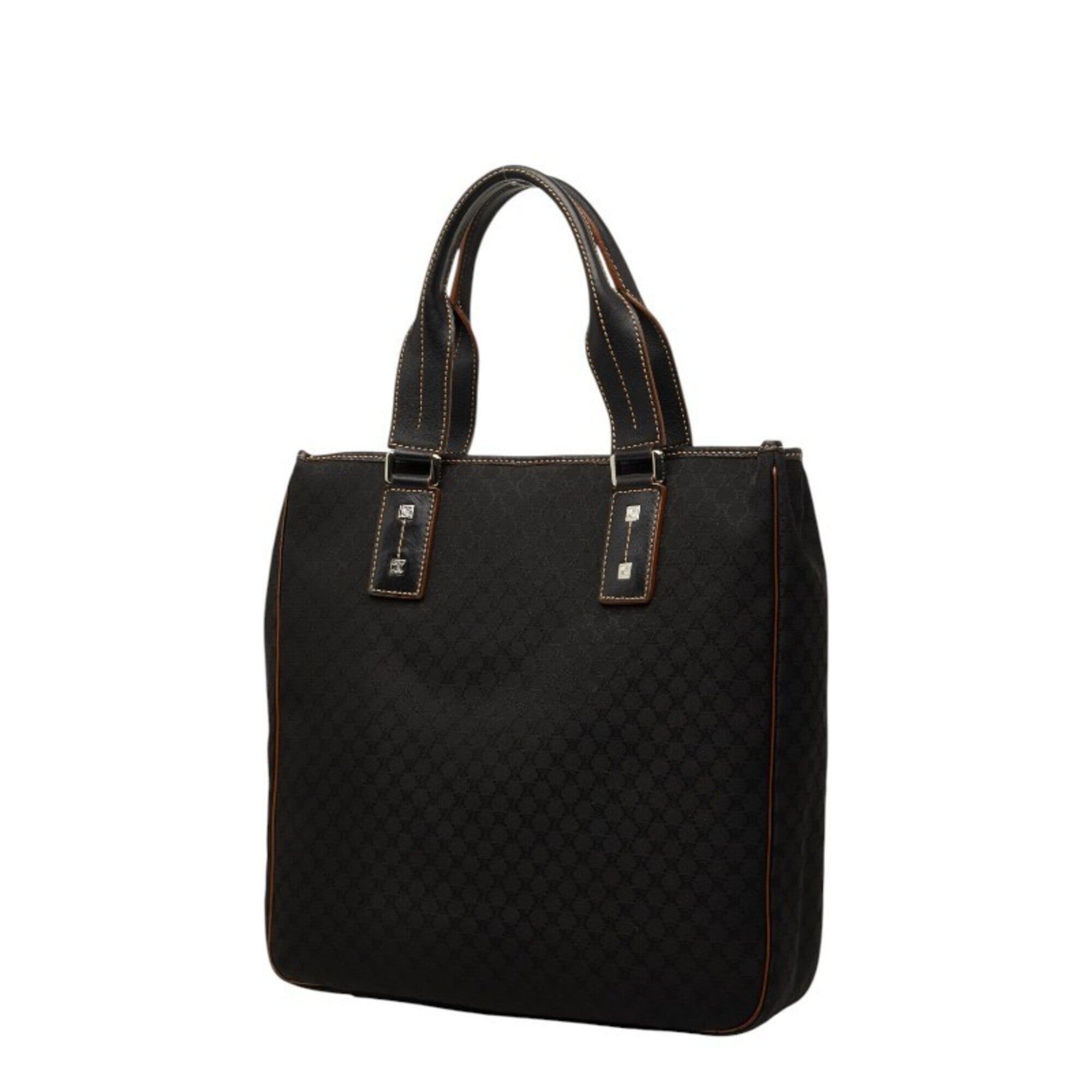 Celine Black Canvas Leather Handbag (Pre-Owned)