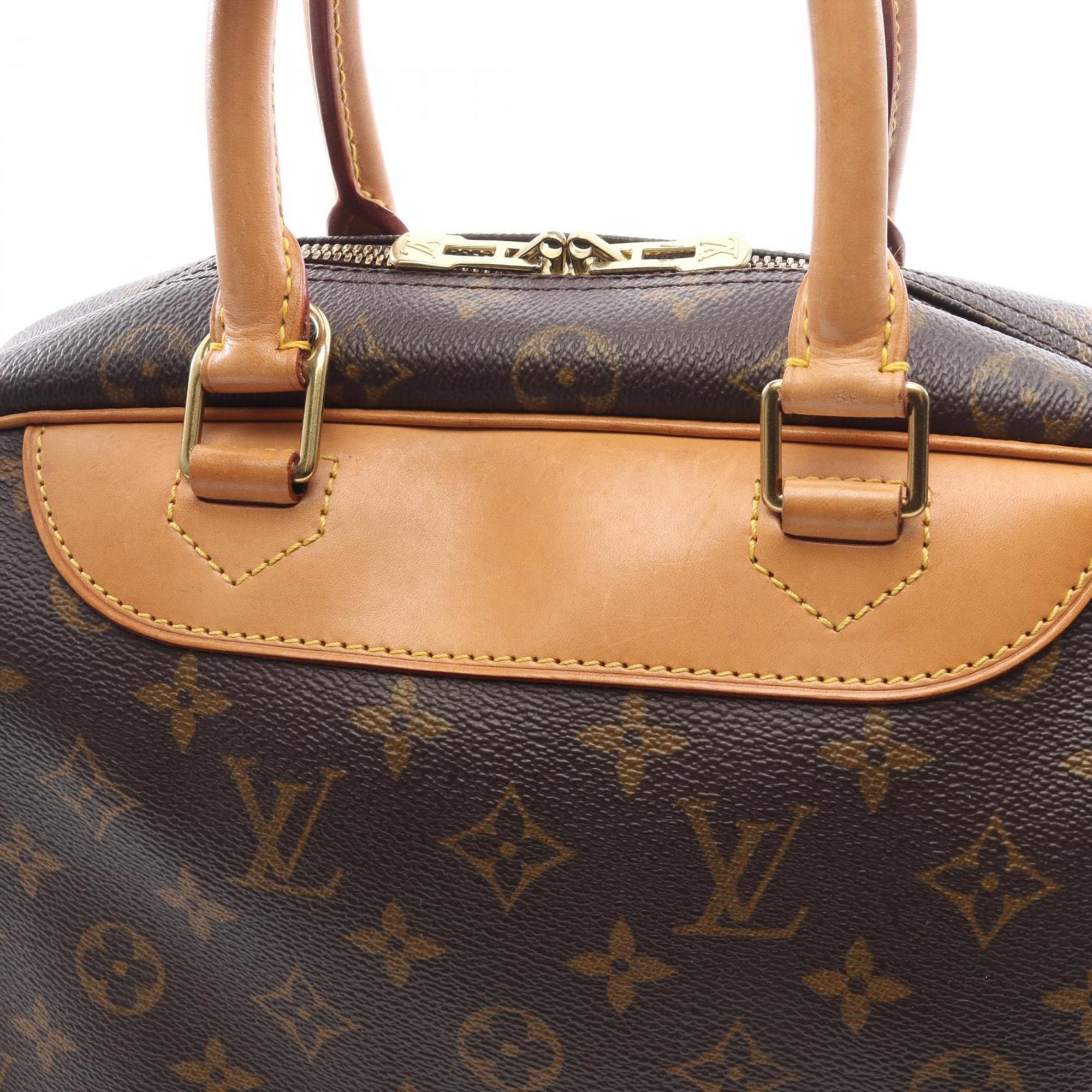 Louis Vuitton Brown Monogram Coated Canvas Leather Handbag (Pre-Owned)