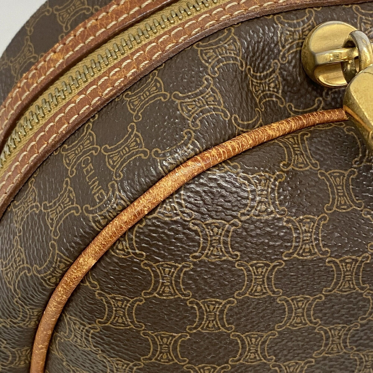 Celine Brown Pvc Handbag (Pre-Owned)