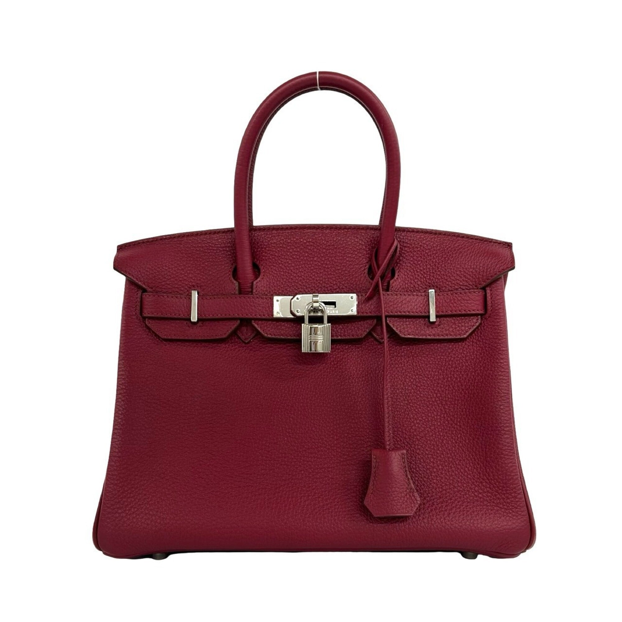 Hermes Red Color Togo Leather Handbag Tote Bag (Pre-Owned)
