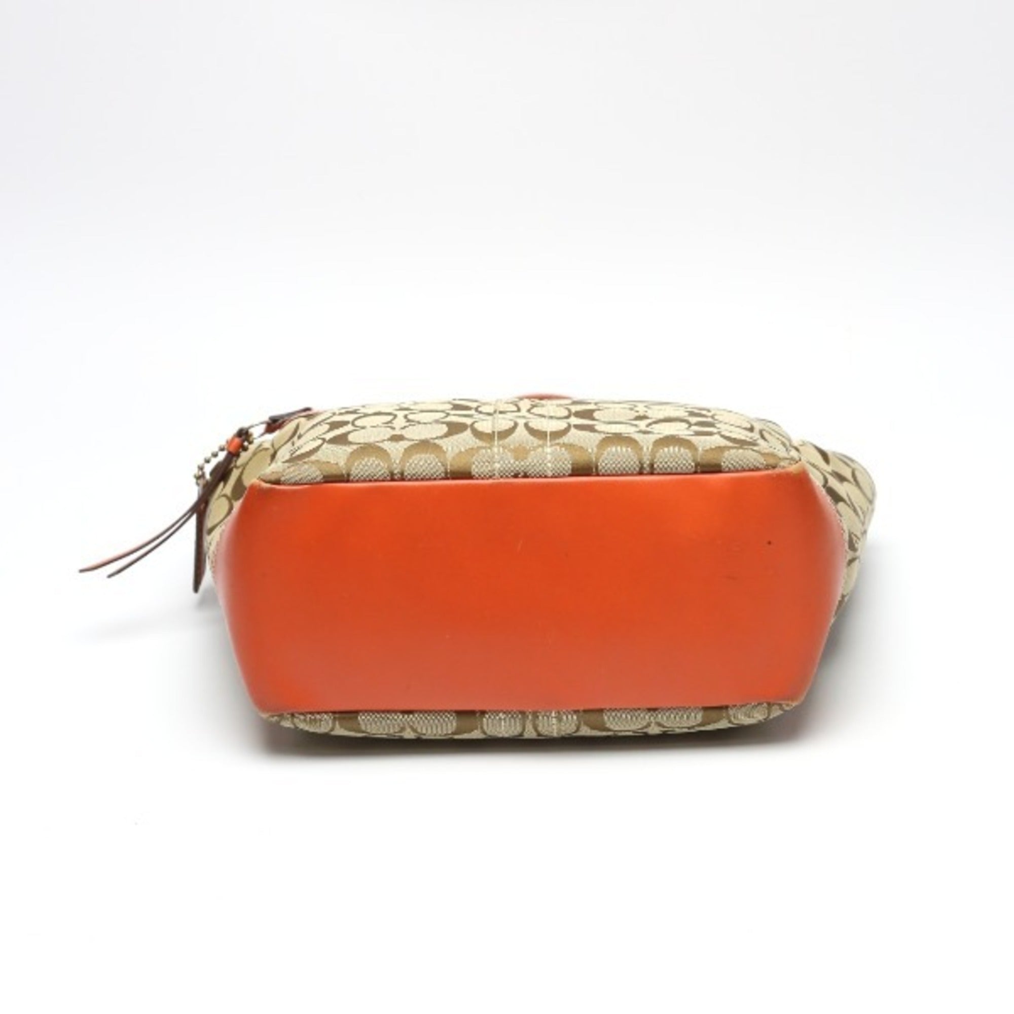 Coach Orange Signature Line Tote Bag (Pre-Owned)