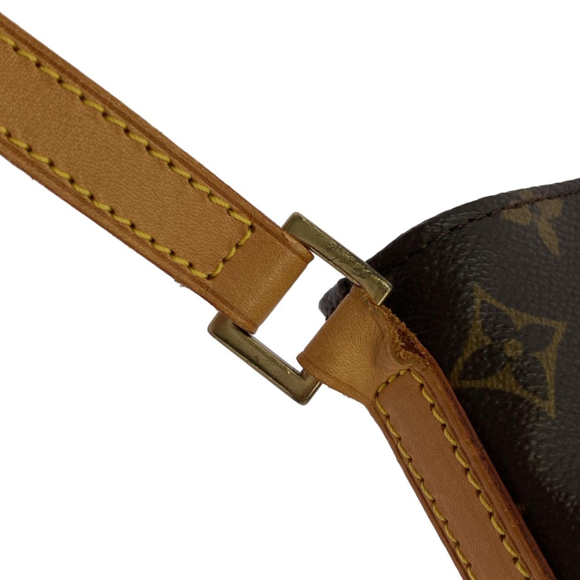 Louis Vuitton Marron Coated Canvas Shoulder Bag (Pre-Owned)