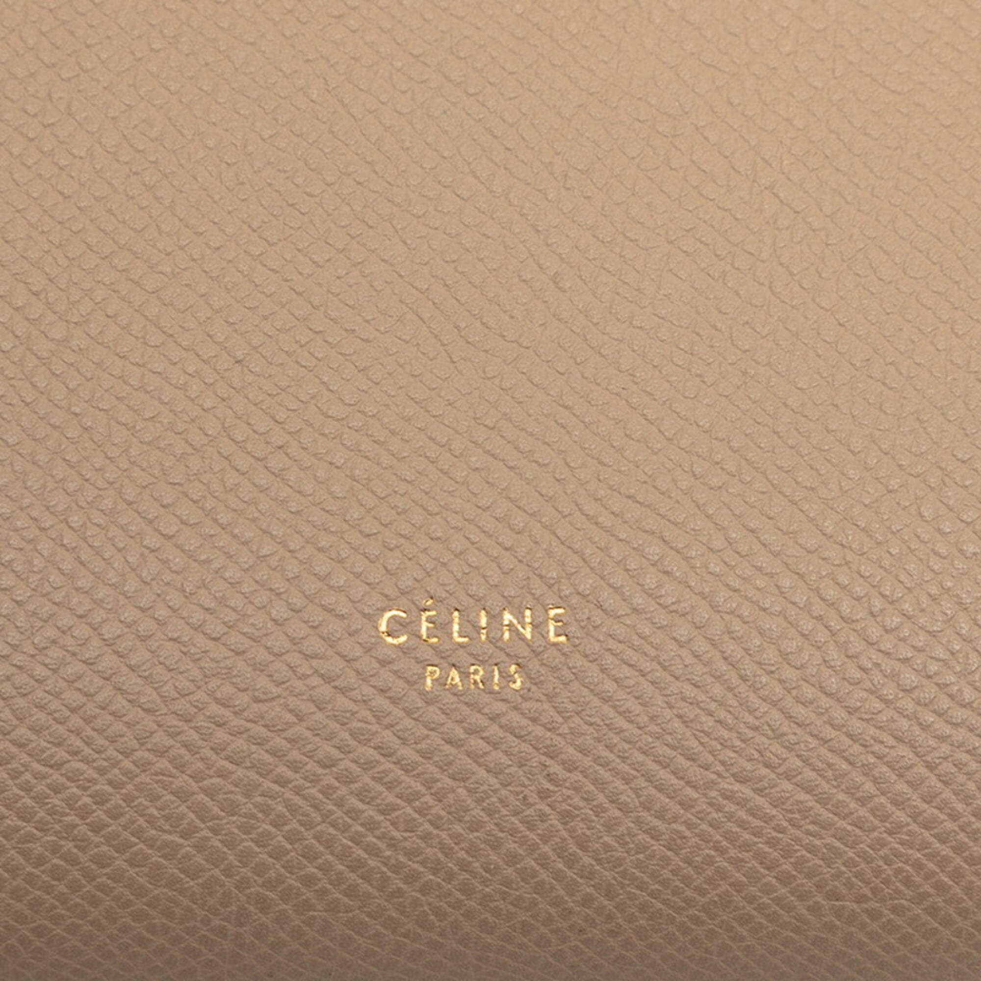 Celine Beige Leather Handbag Shoulder Bag (Pre-Owned)