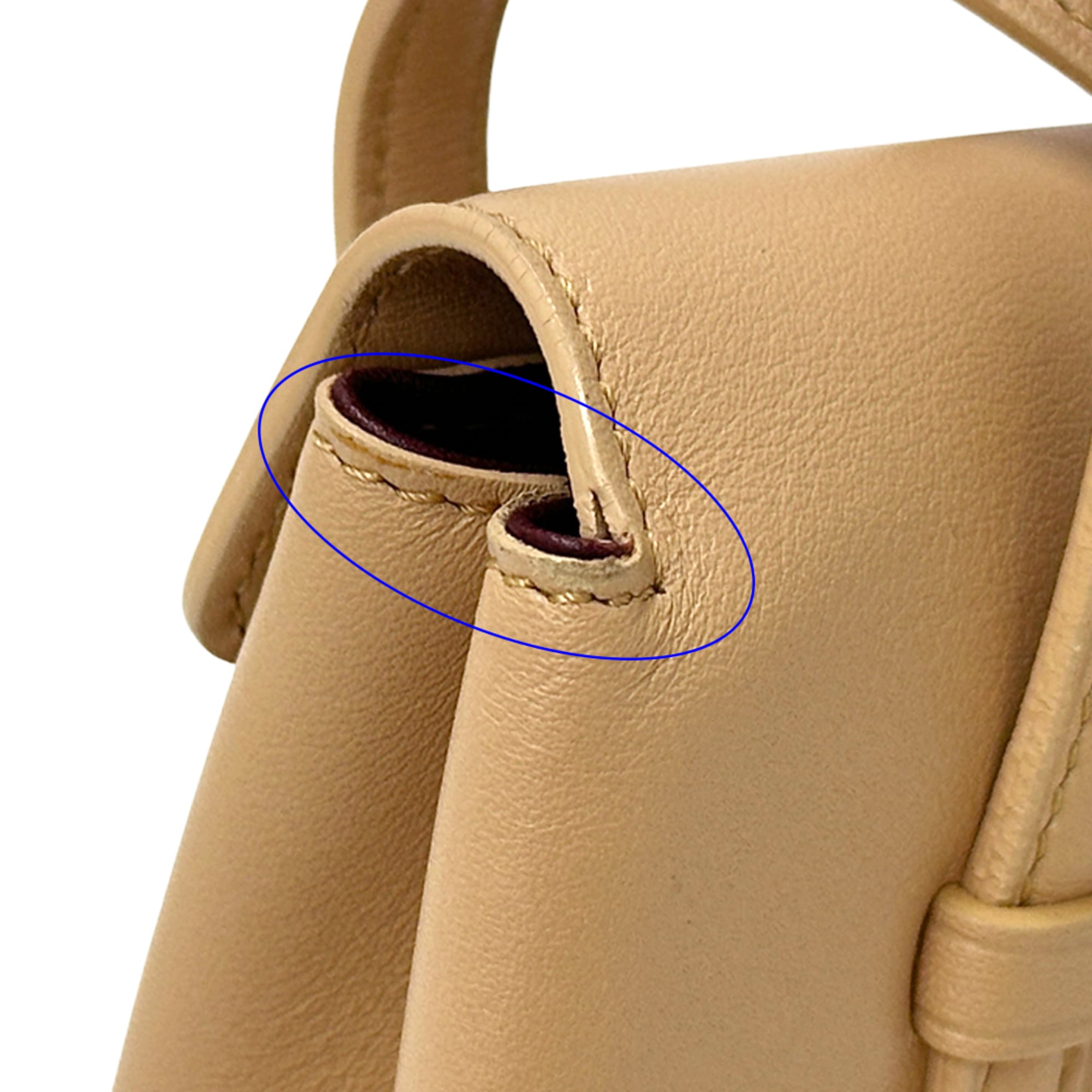 Cartier Beige Leather Handbag (Pre-Owned)