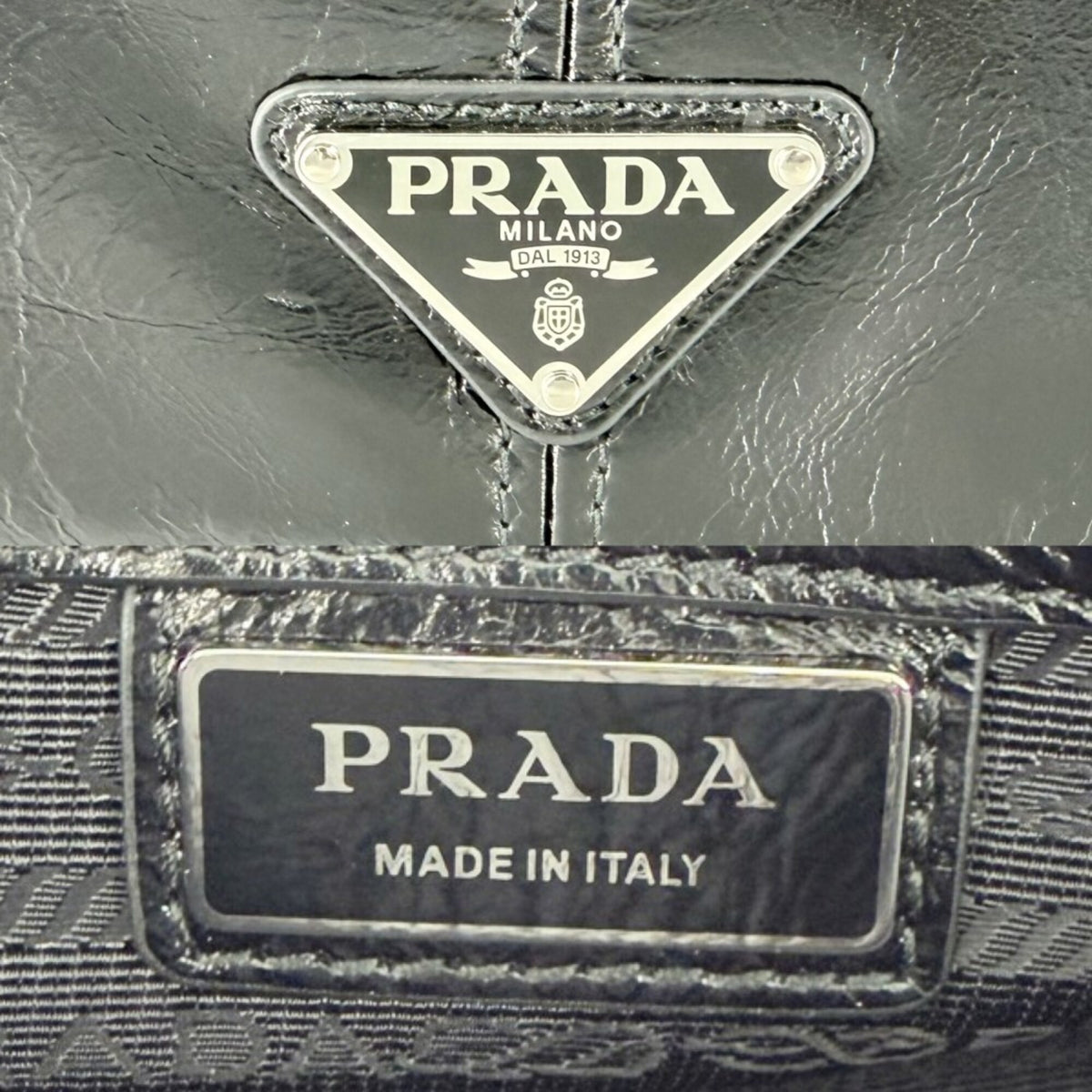 Prada Black Leather Shoulder Bag (Pre-Owned)