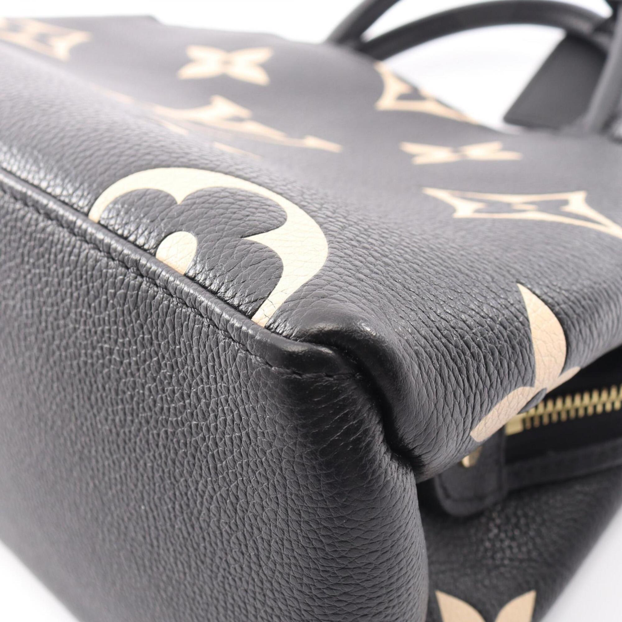Louis Vuitton Monogram Empreinte Beige Black Leather Handbag (Pre-Owned)