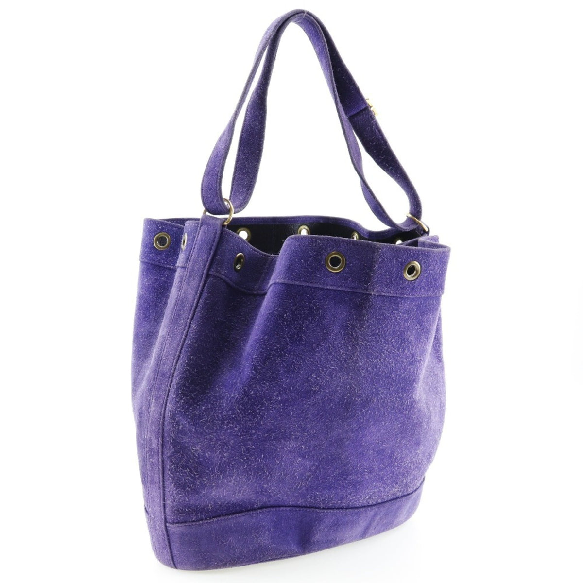 Hermes Purple Suede Shoulder Bag (Pre-Owned)