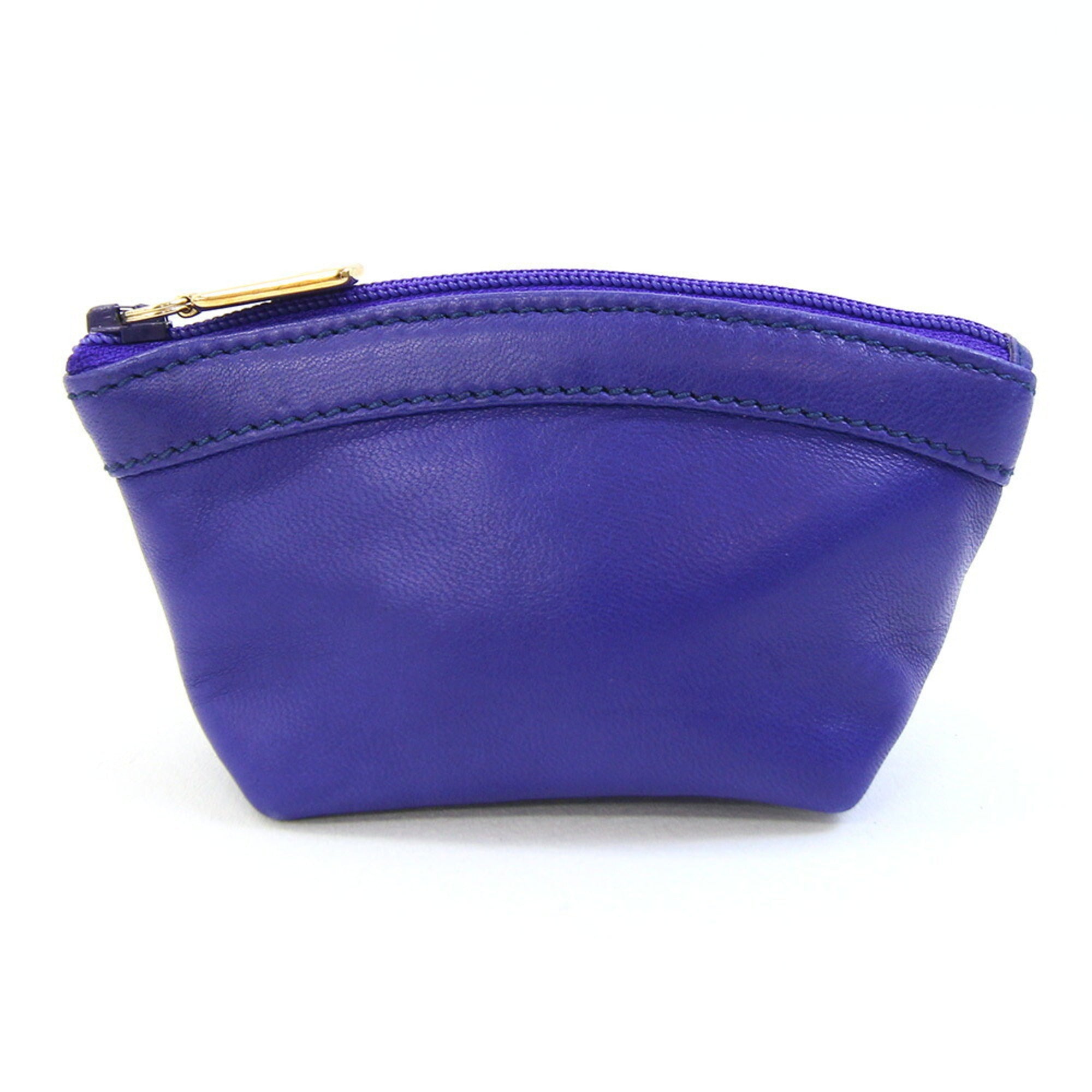 Gucci Blue Leather Coin Purse/Coin Case (Pre-Owned)