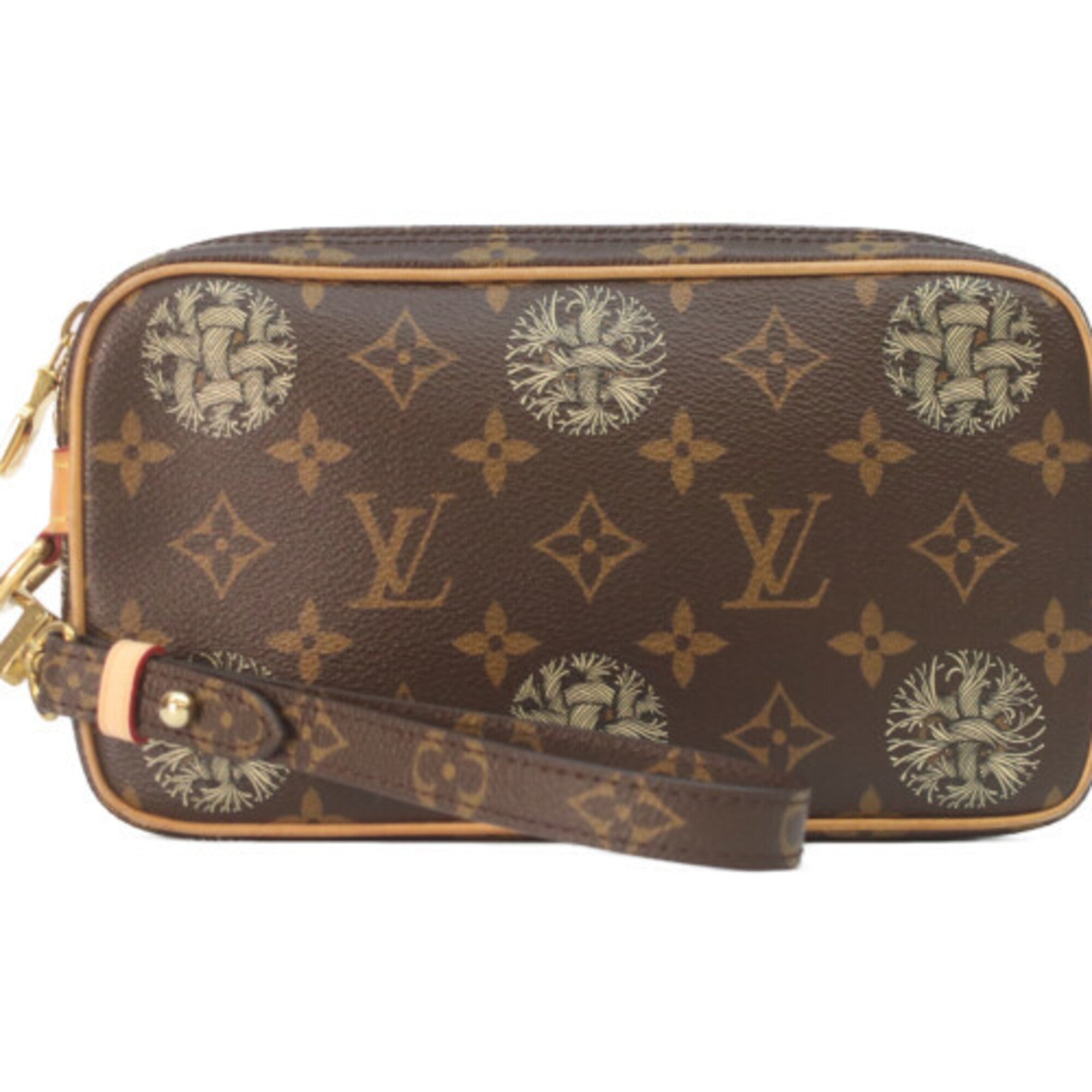 Louis Vuitton Brown Monogram Clutch Bag (Pre-Owned)