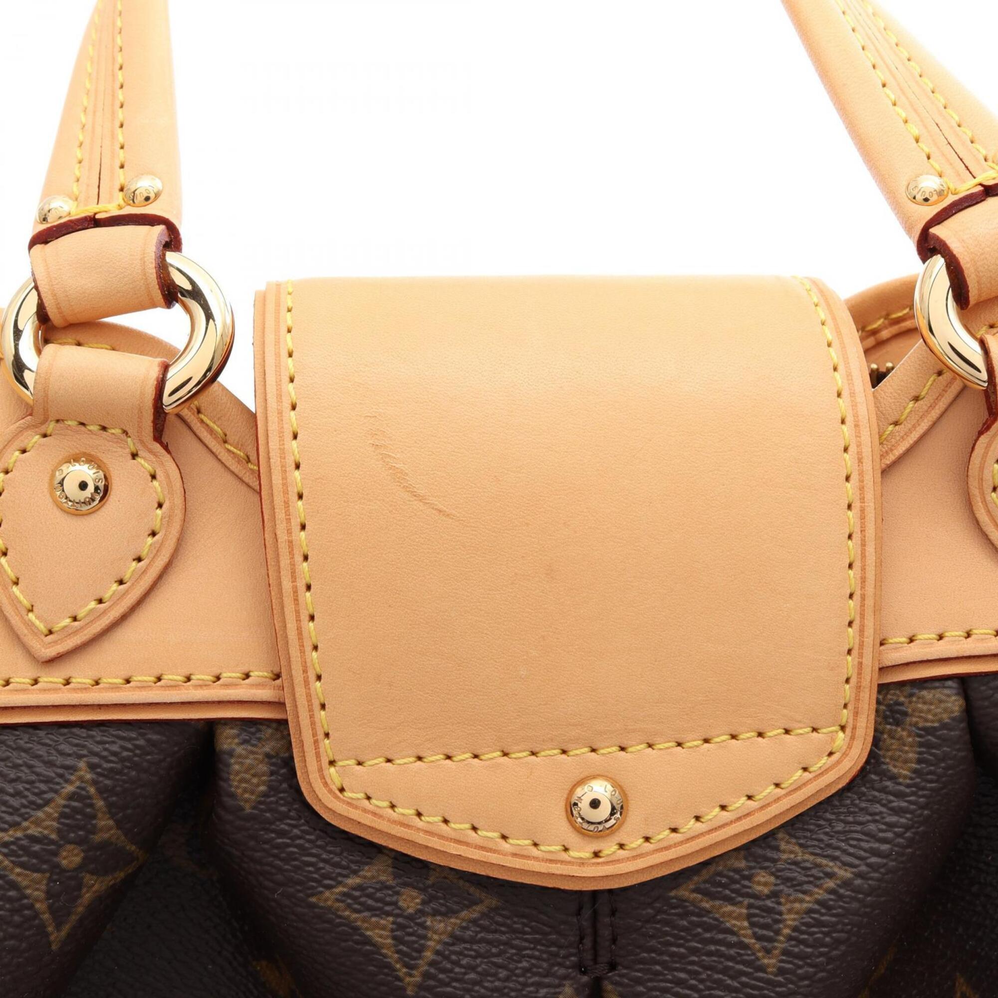 Louis Vuitton Brown Coated Canvas Leather Handbag (Pre-Owned)
