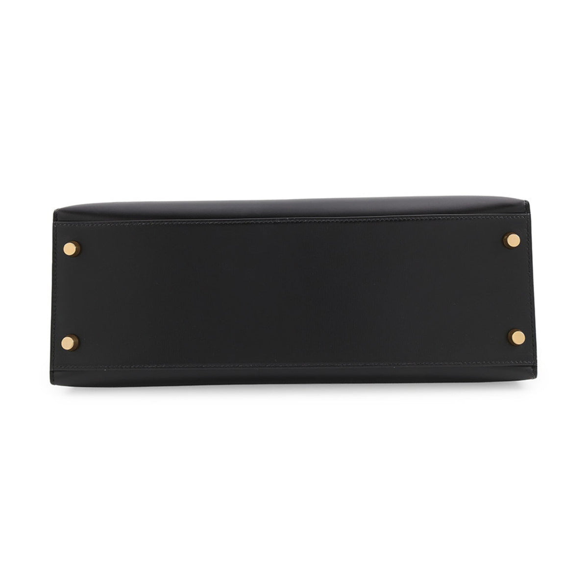 Hermes Kelly Black Box Calf Leather Handbag (Pre-Owned)
