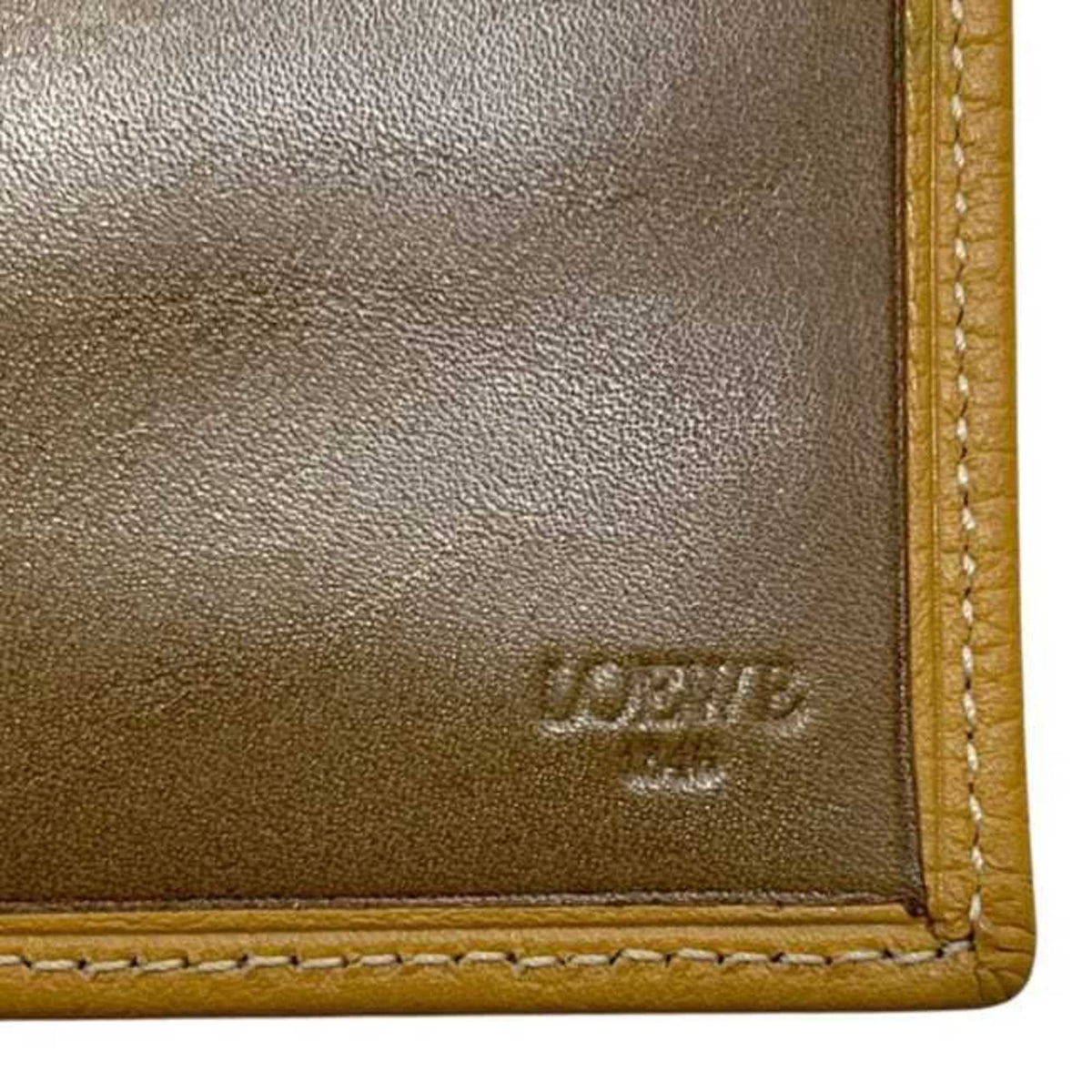 Loewe Brown Camel Leather Wallet (Bi-Fold) (Pre-Owned)