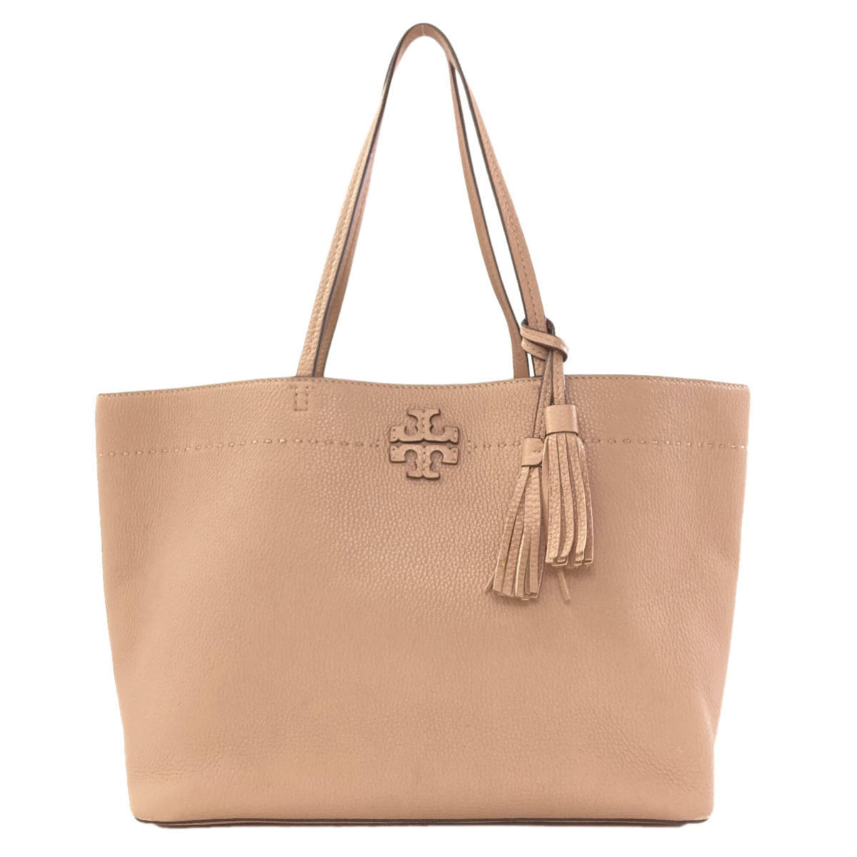 Tory Burch Beige Leather Tote Bag (Pre-Owned)