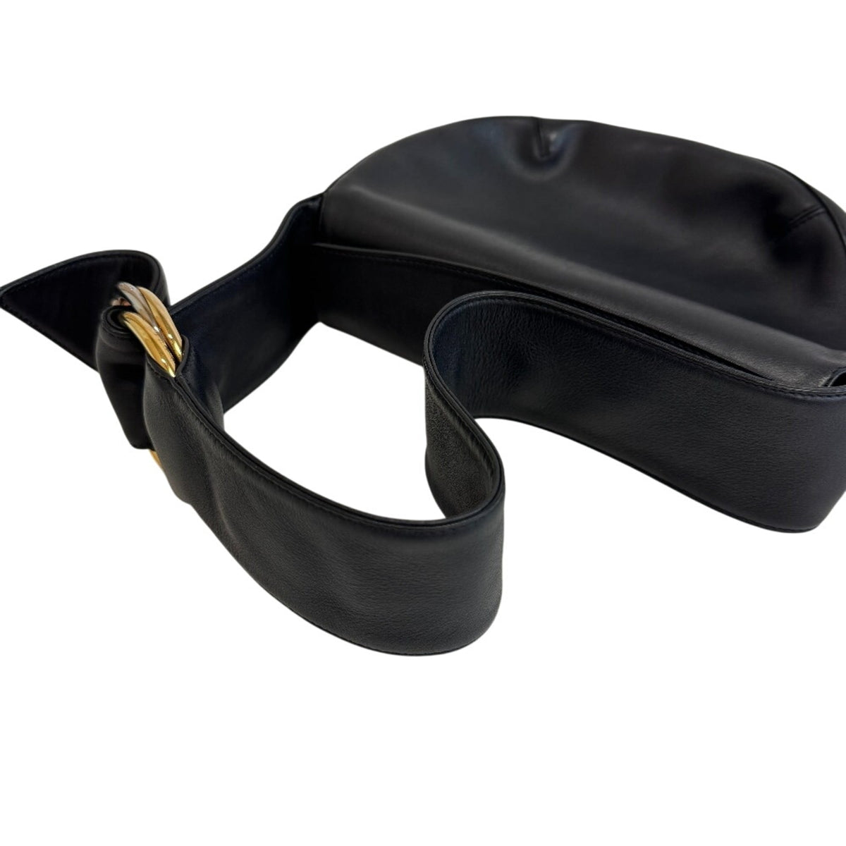 Cartier Trinity Black Leather Shoulder Bag (Pre-Owned)