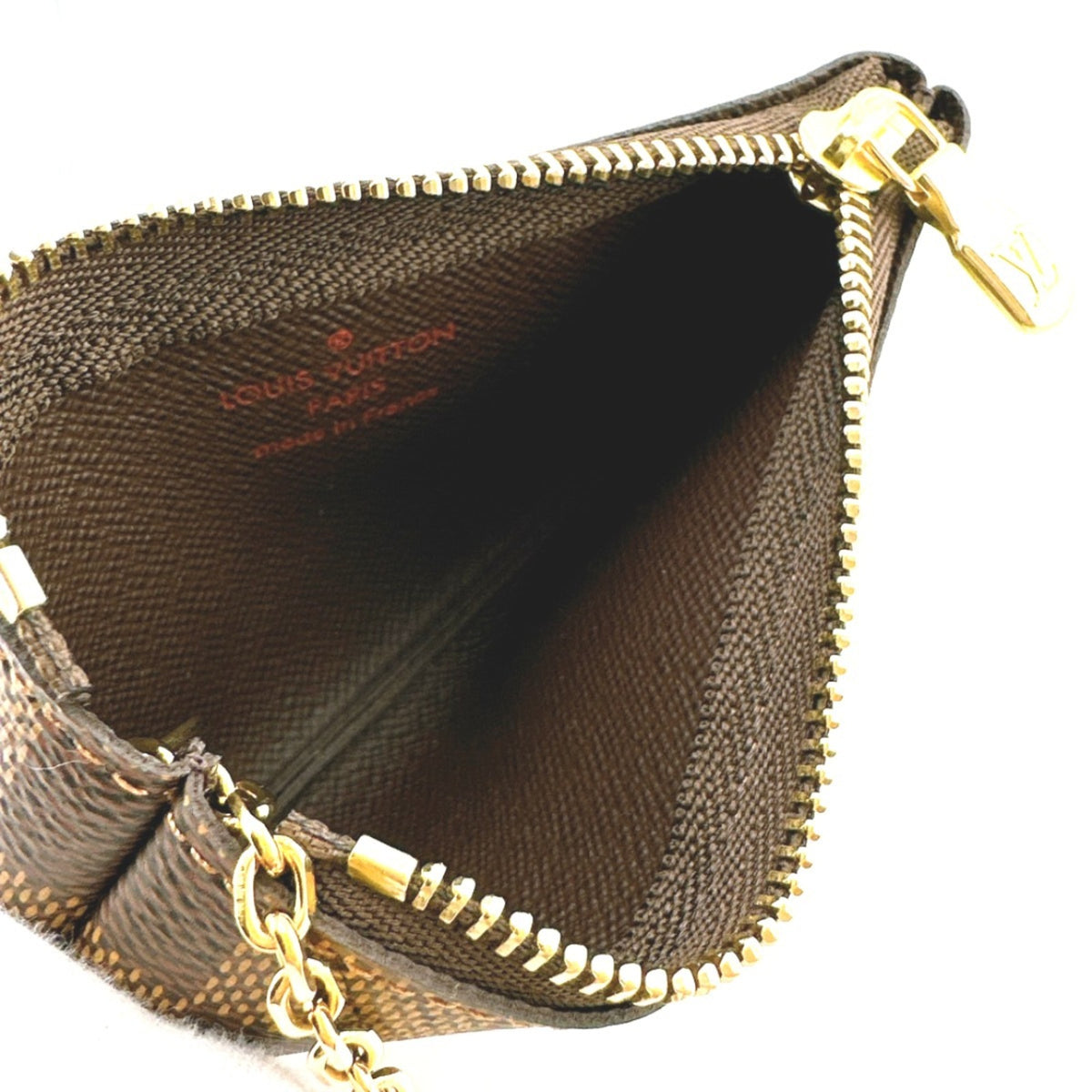 Louis Vuitton Damier Brown Damier Canvas Damier Canvas Coin Purse/Coin Case (Pre-Owned)