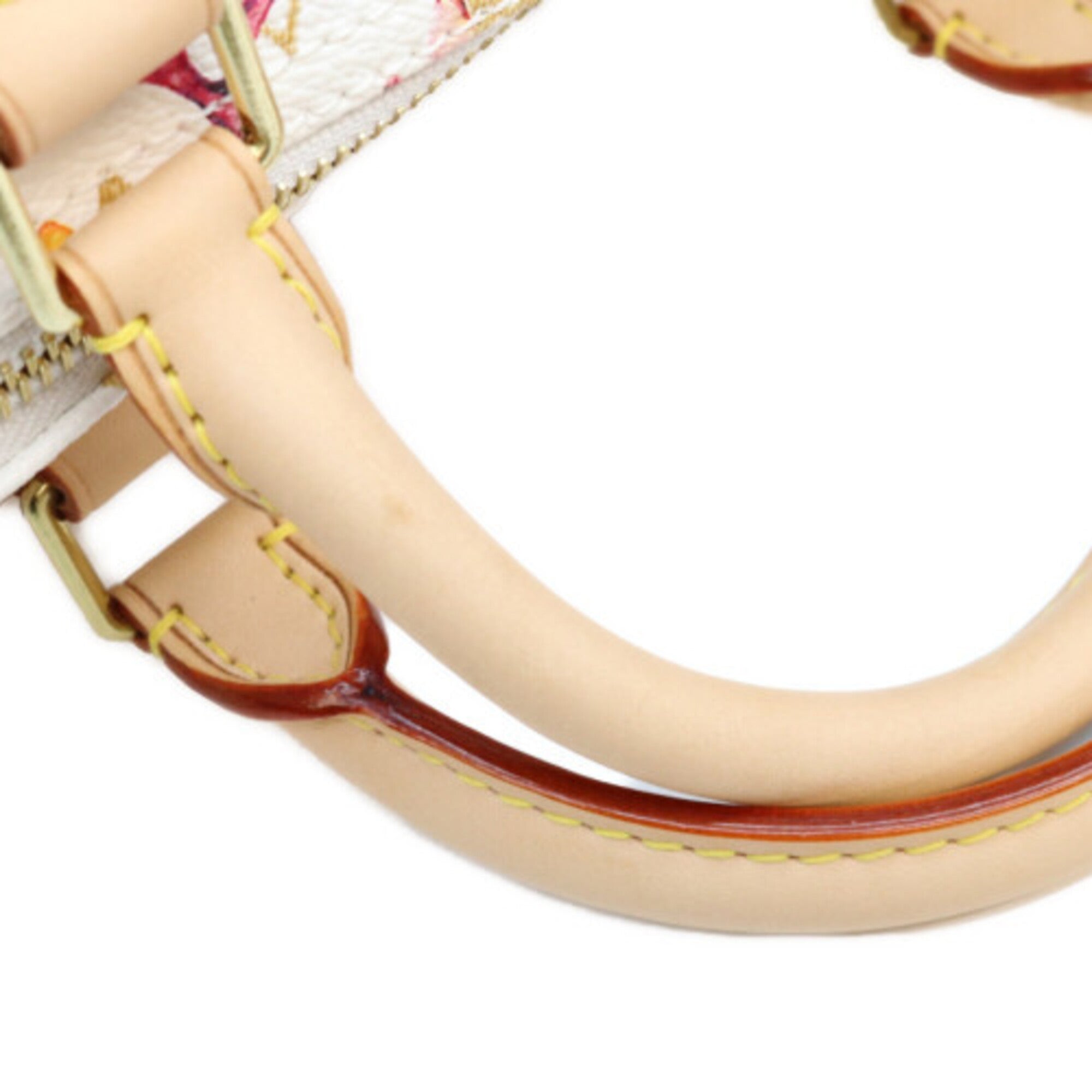 Louis Vuitton Blanc White Monogram Boston Bag (Pre-Owned)