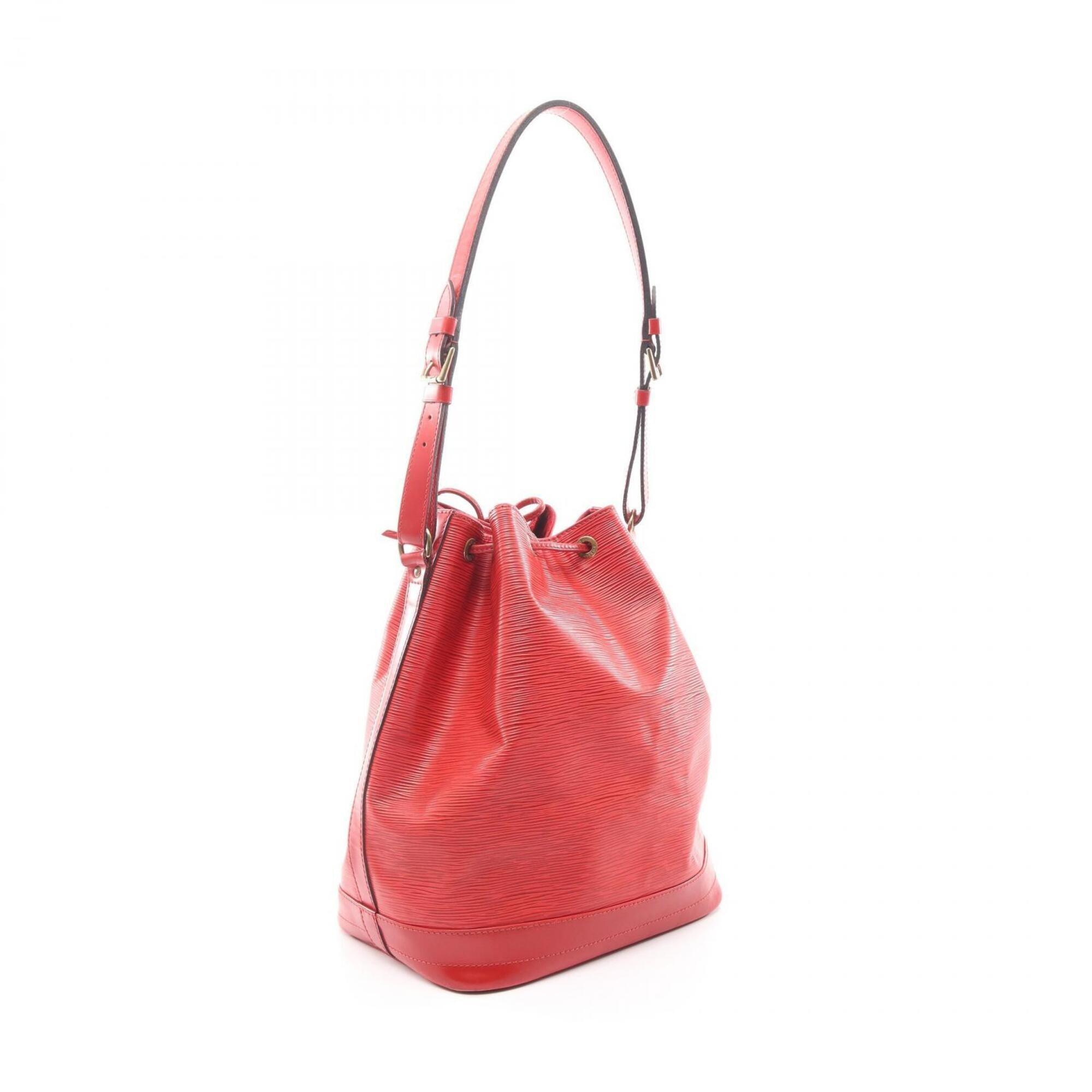 Louis Vuitton Red Color Leather Handbag Shoulder Bag (Pre-Owned)