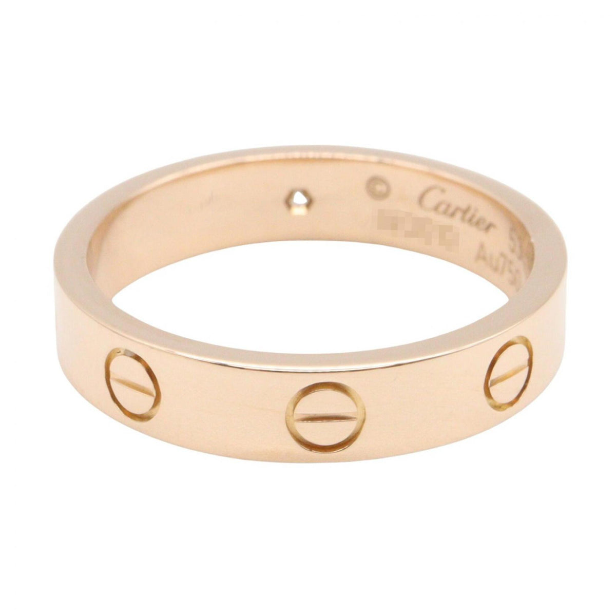Cartier Gold Clear Pink Gold (18K) Band Ring (Pre-Owned)