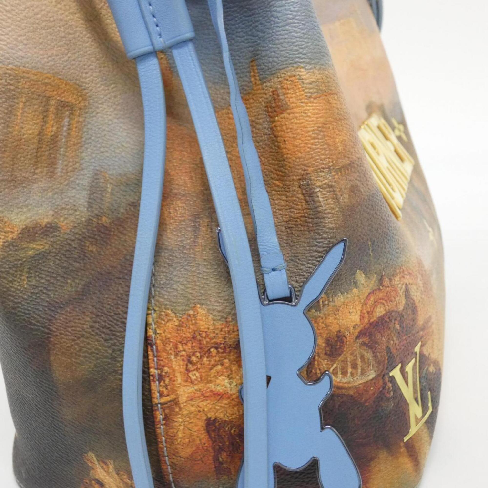Louis Vuitton Monogram Sky Blue Coated Canvas Shoulder Bag (Pre-Owned)
