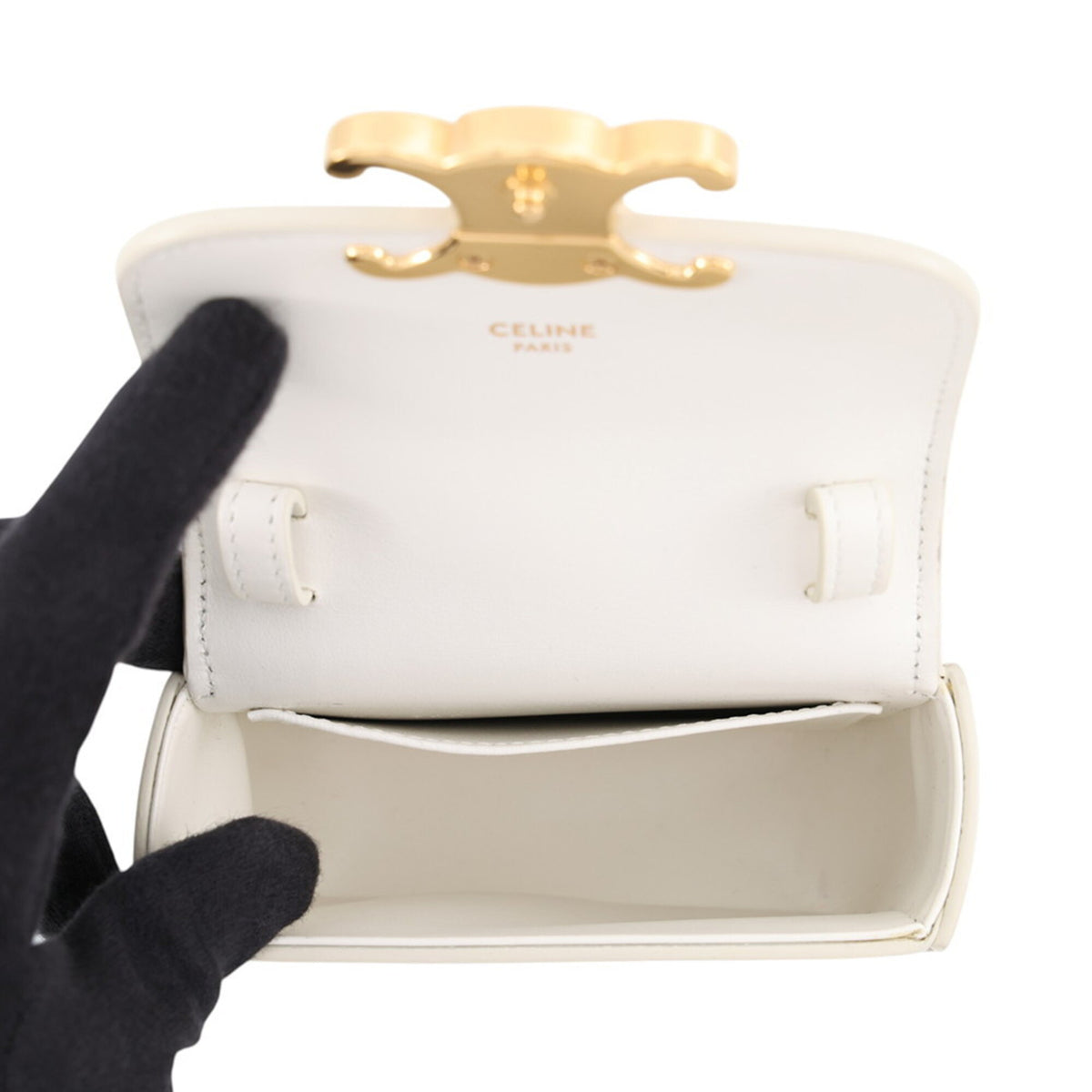 Celine White Leather Shoulder Bag (Pre-Owned)