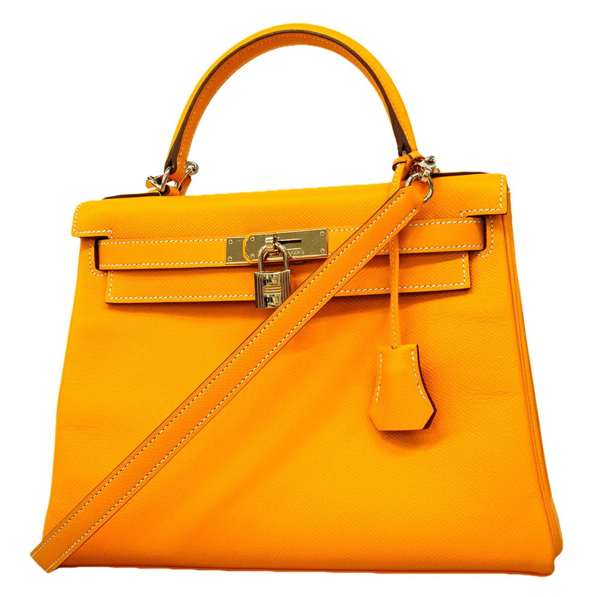Hermes Champagne Gold Epsom Leather Handbag (Pre-Owned)