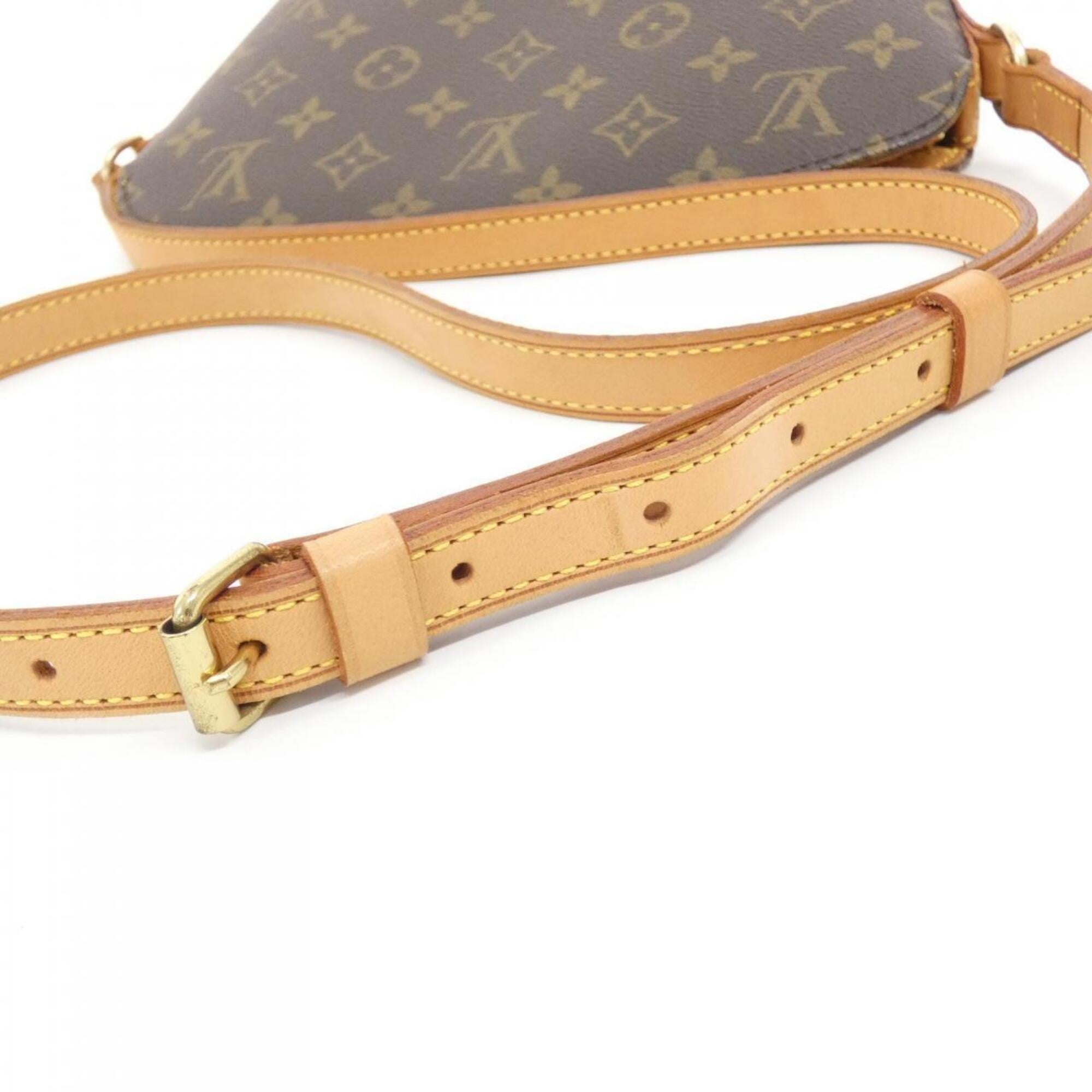 Louis Vuitton Monogram Marron Coated Canvas Shoulder Bag (Pre-Owned)