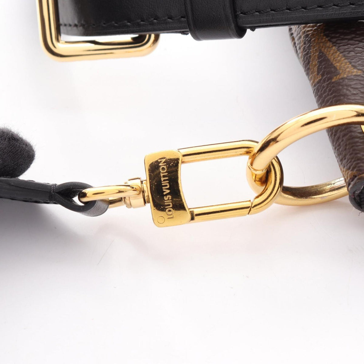 Louis Vuitton Black Brown Monogram Noir Monogram Leather Handbag Shoulder Bag (Pre-Owned)