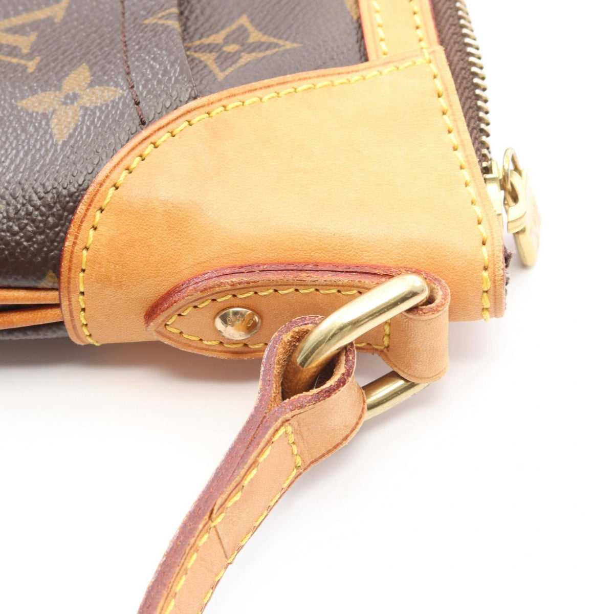 Louis Vuitton Brown Monogram Coated Canvas Leather Shoulder Bag (Pre-Owned)