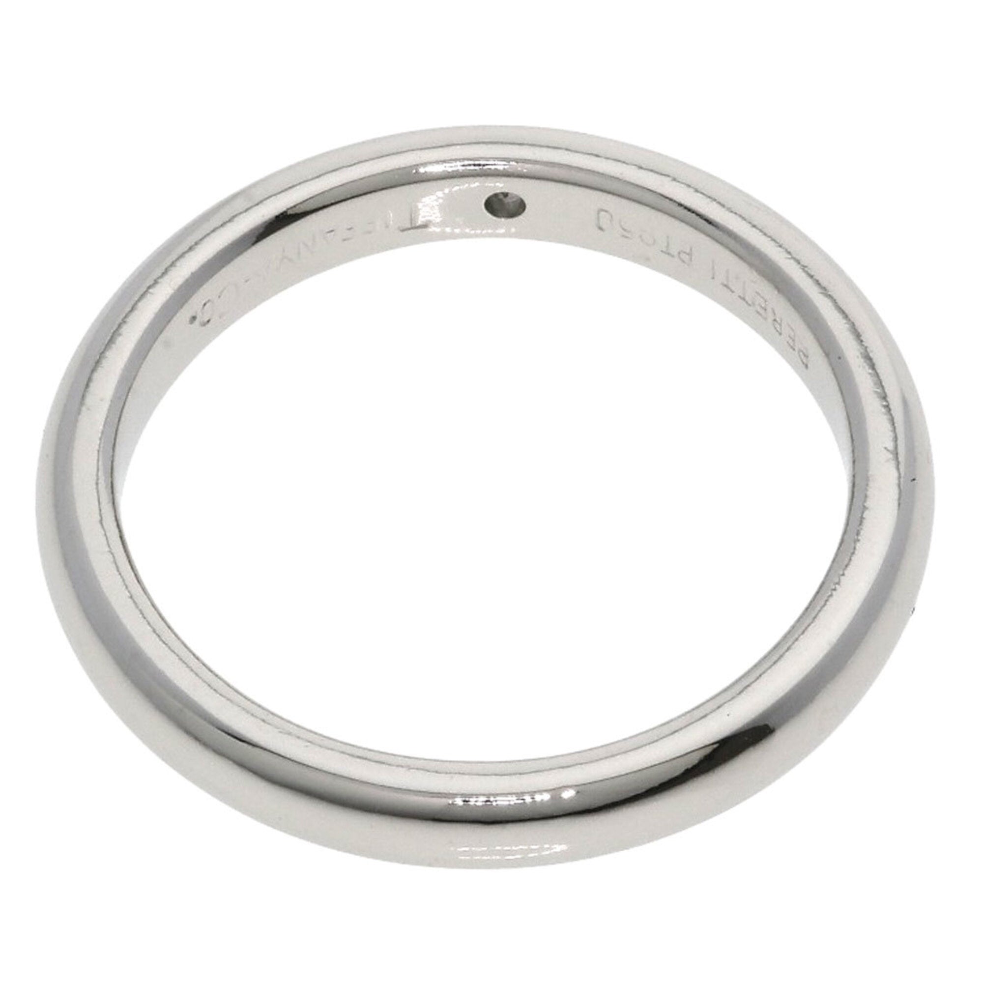 Tiffany Platinum Platinum 950 Band Ring (Pre-Owned)