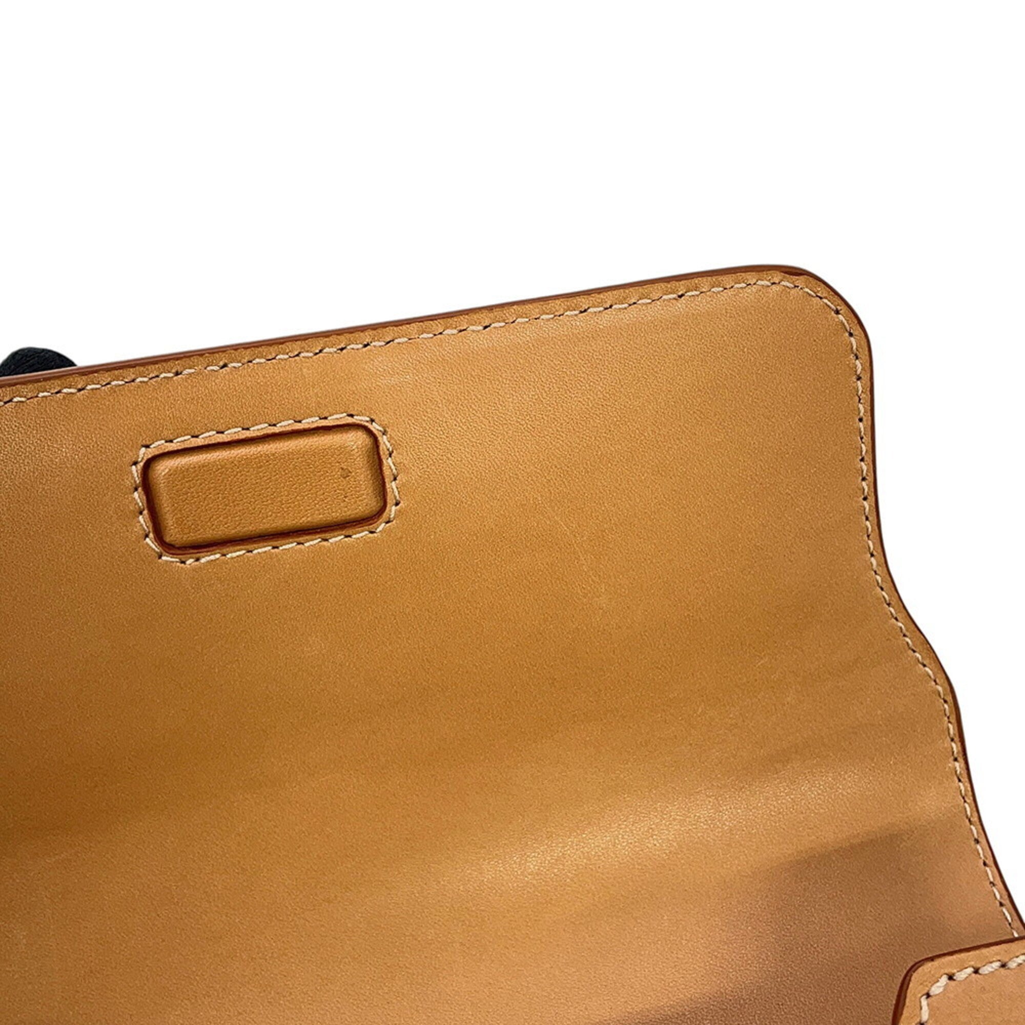 Yves Saint Laurent Beige Leather Handbag Shoulder Bag (Pre-Owned)