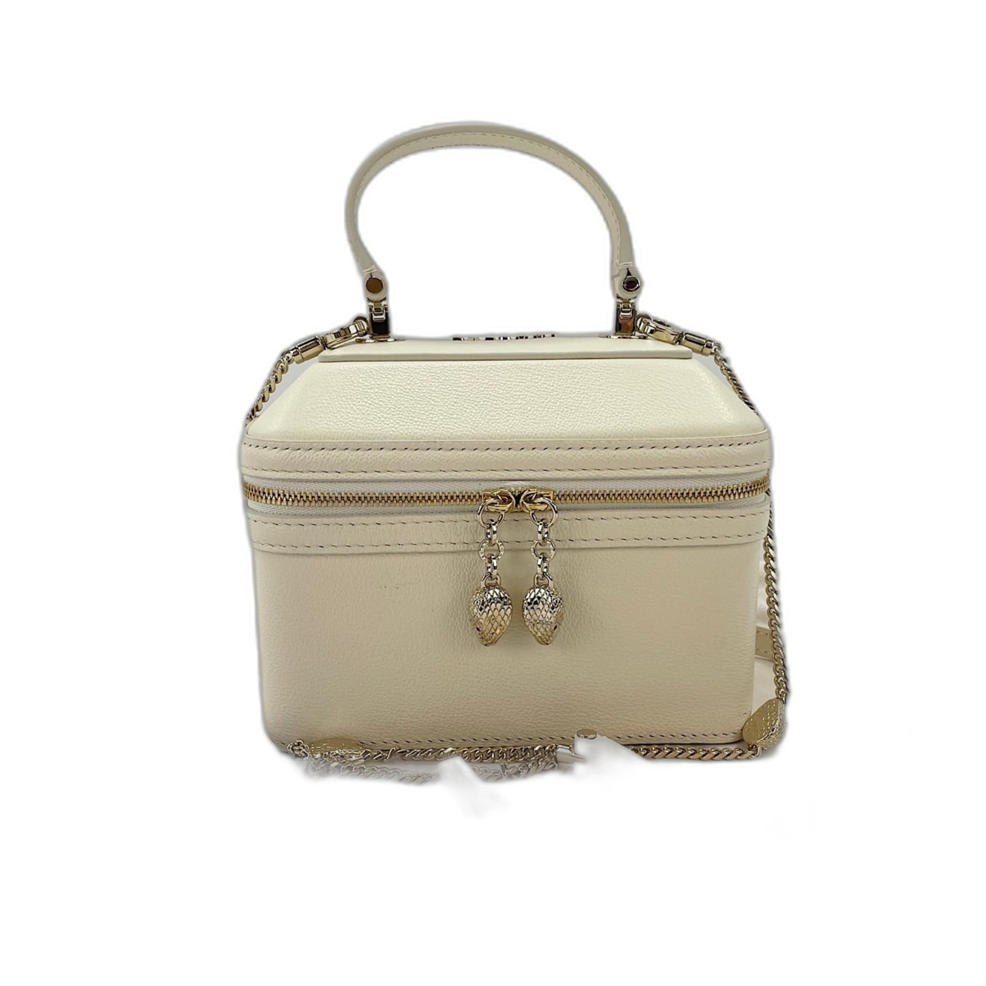 Bvlgari White Leather Handbag (Pre-Owned)