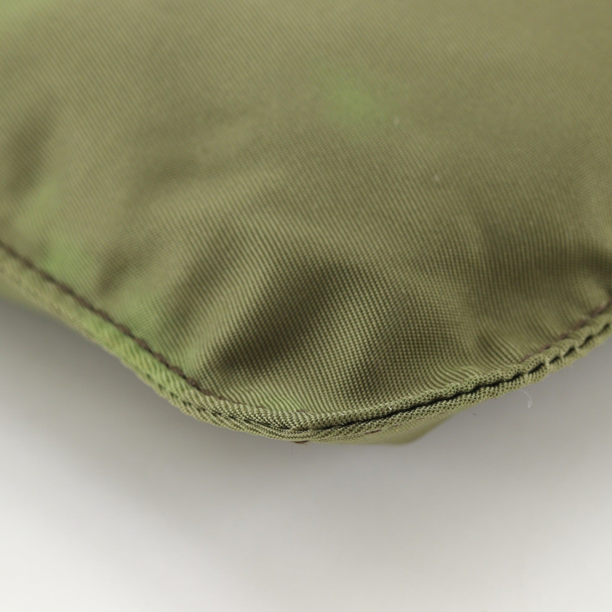 Prada Khaki Nylon Pouch (Pre-Owned)