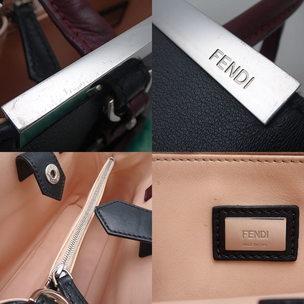Fendi Black Leather Handbag (Pre-Owned)