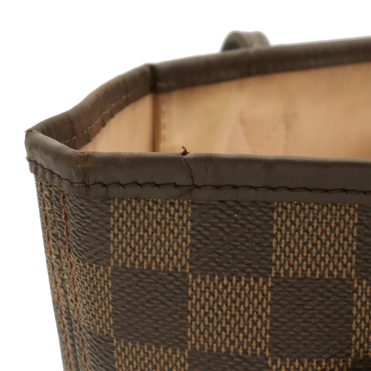 Louis Vuitton Brown Suede Pvc Shoulder Bag Tote Bag (Pre-Owned)