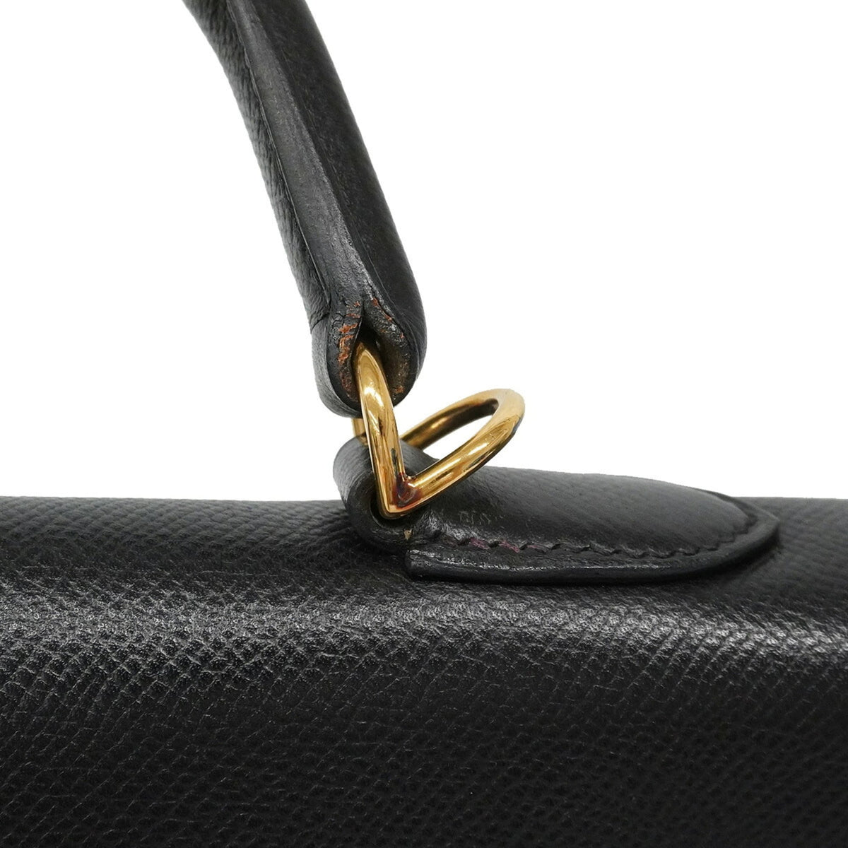 Hermes Black Leather Handbag (Pre-Owned)