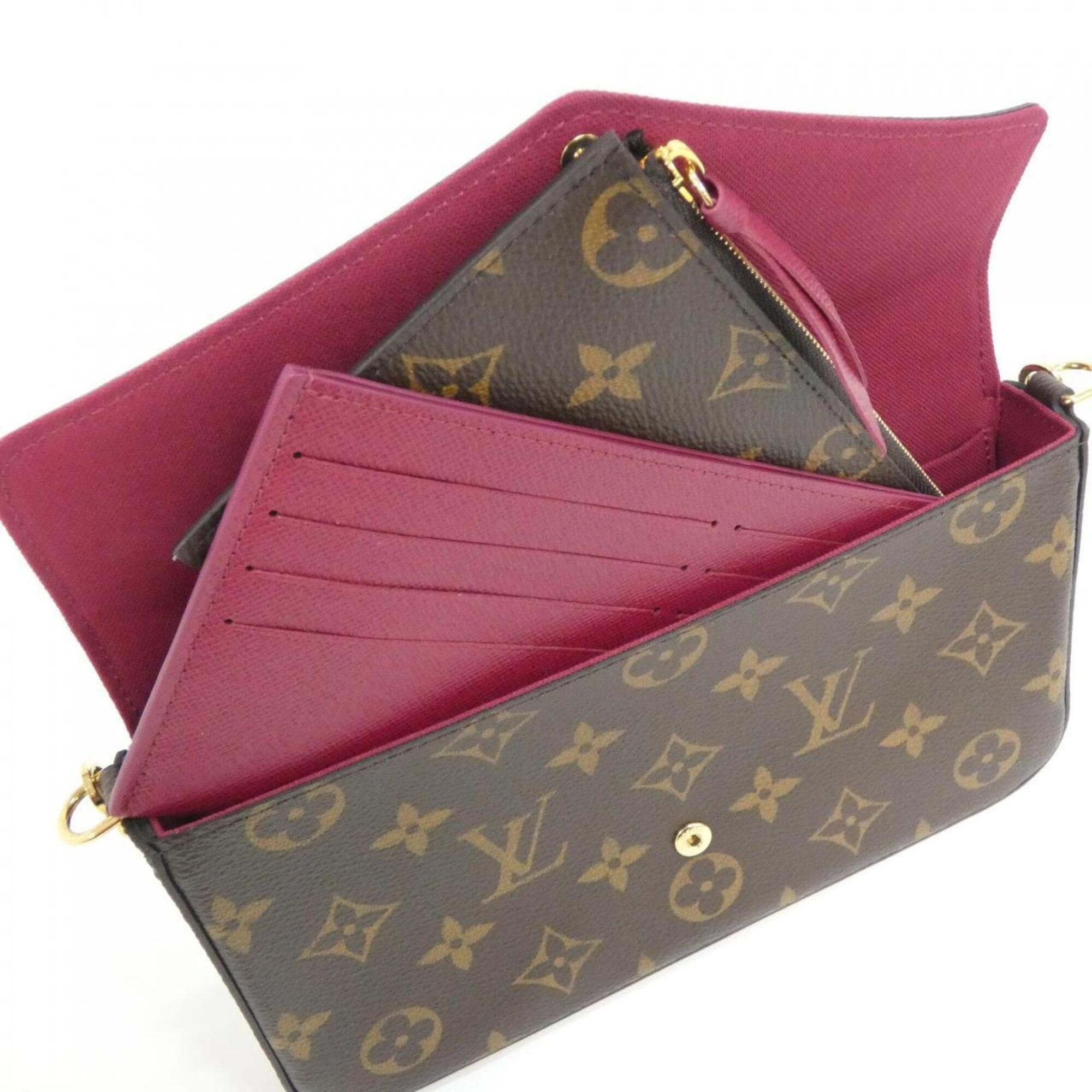 Louis Vuitton Marron Coated Canvas Shoulder Bag (Pre-Owned)