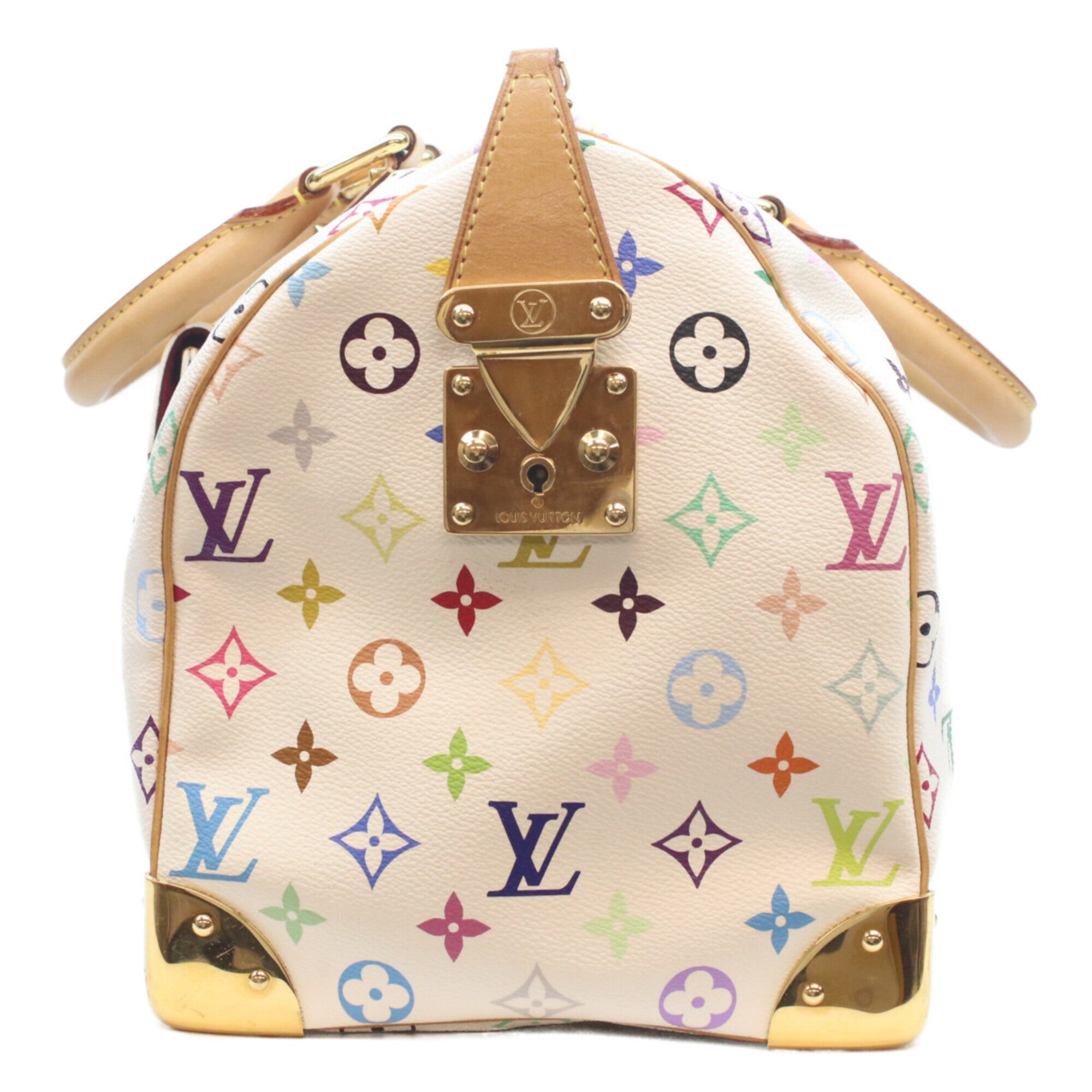 Louis Vuitton Monogram Multicolore Blanc White Monogram Multicolore Boston Bag (Pre-Owned)