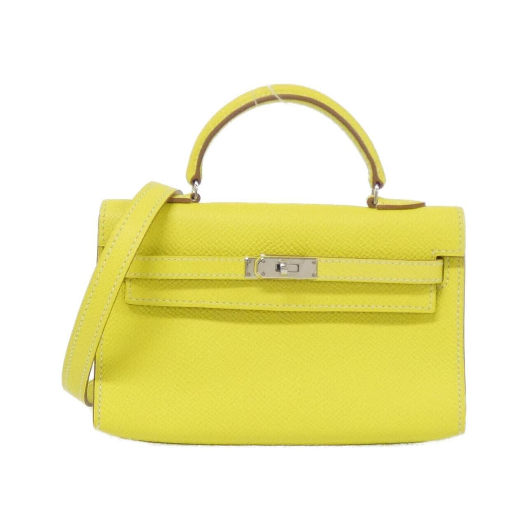 Hermes Kelly Lime Epsom Leather Handbag (Pre-Owned)