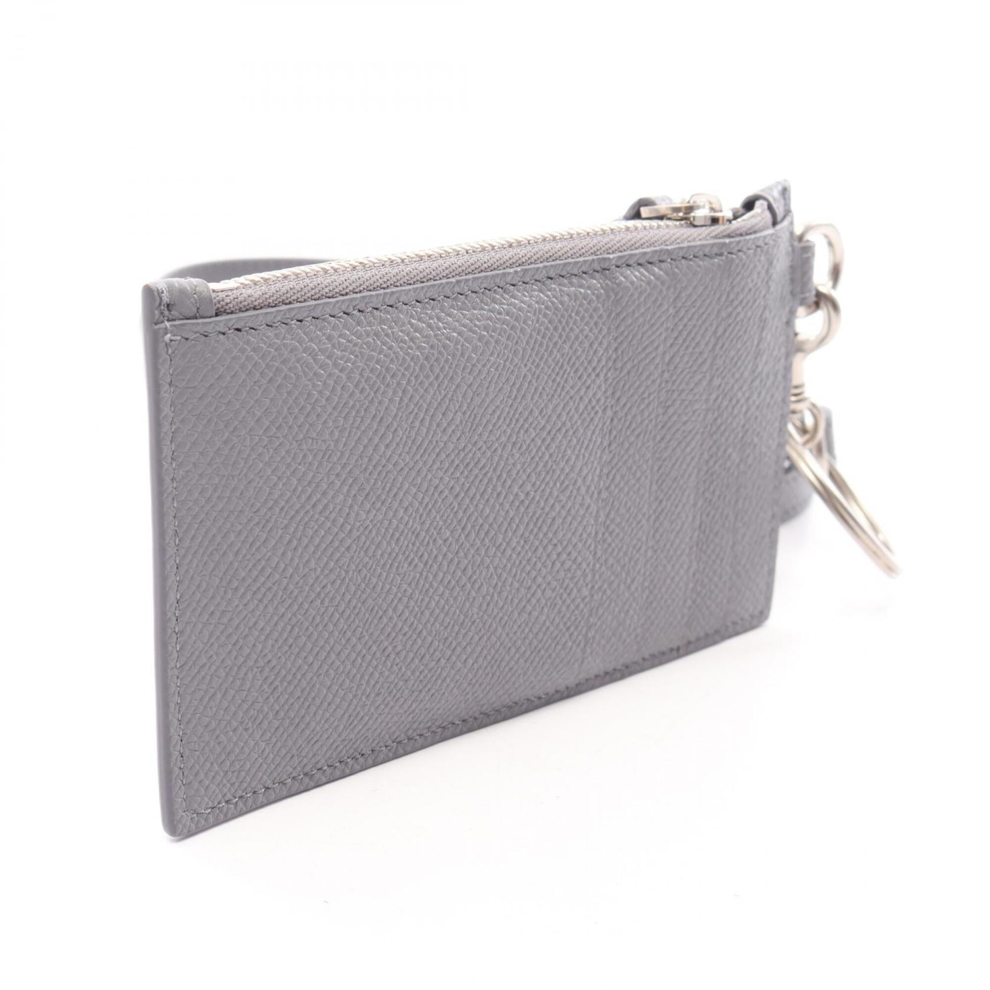 Balenciaga Gray Leather Coin Purse/Coin Case (Pre-Owned)